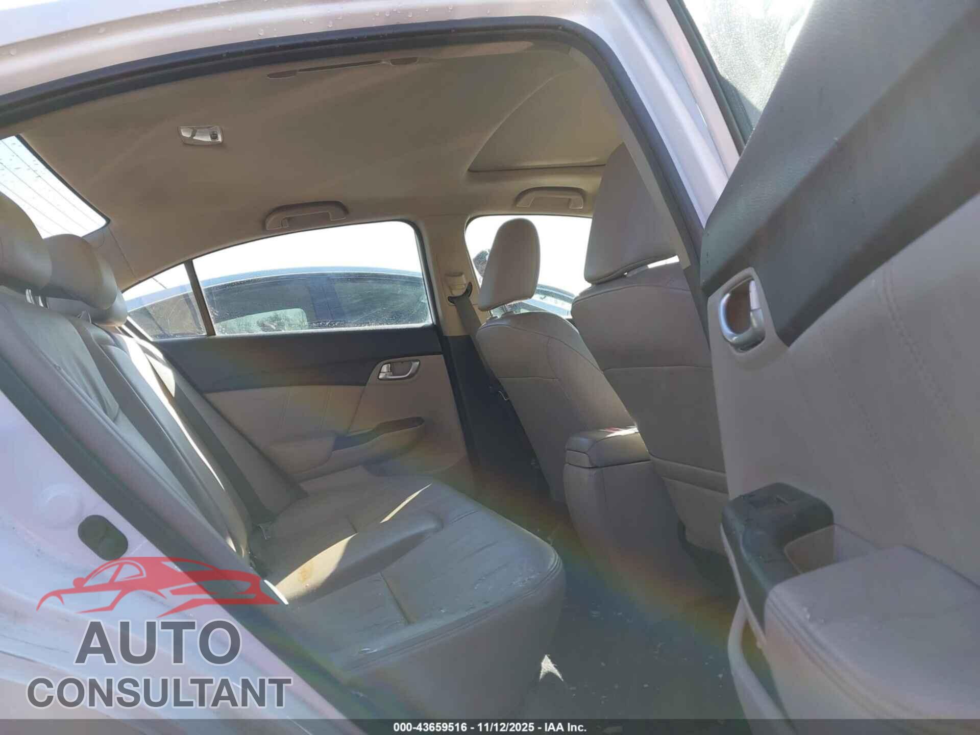 HONDA CIVIC 2013 - 19XFB2F94DE207008