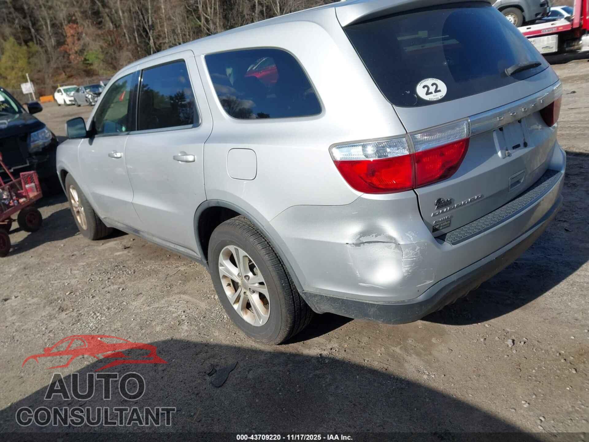 DODGE DURANGO 2012 - 1C4RDJAG9CC112313