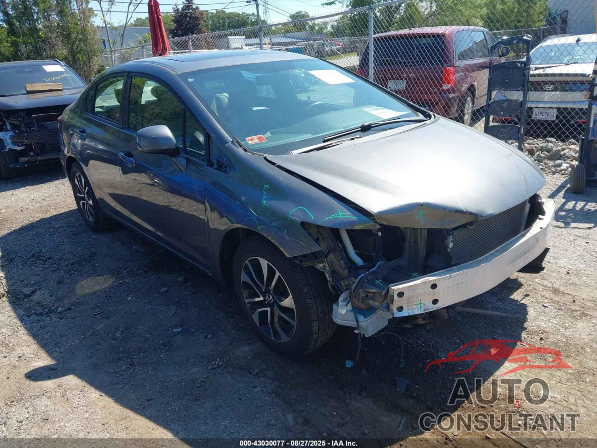 HONDA CIVIC 2013 - 19XFB2F90DE265147