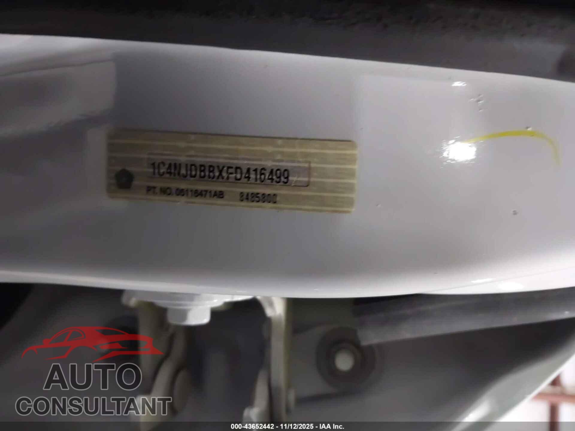 JEEP COMPASS 2015 - 1C4NJDBBXFD416499