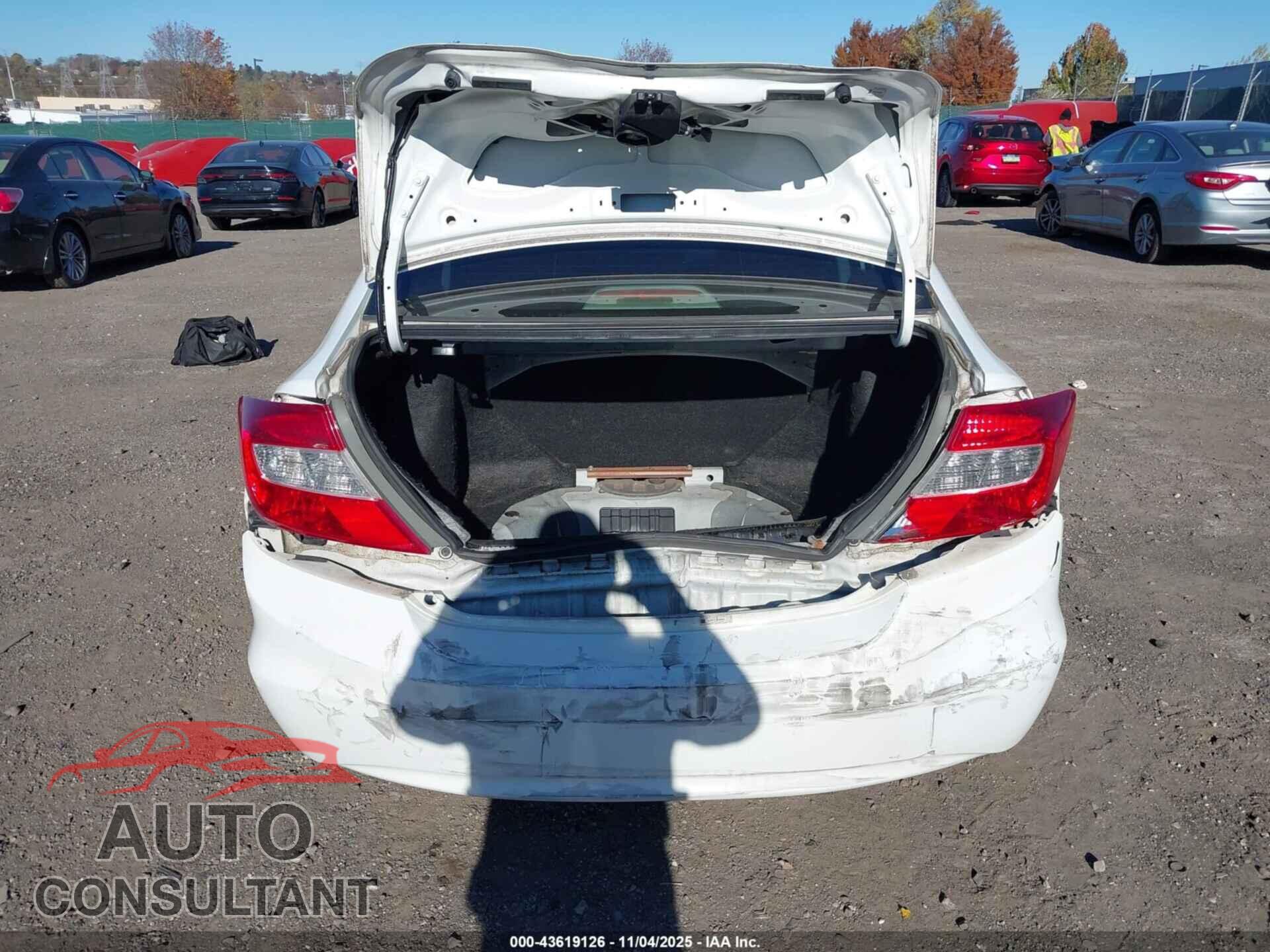 HONDA CIVIC 2012 - 19XFB2F57CE369968