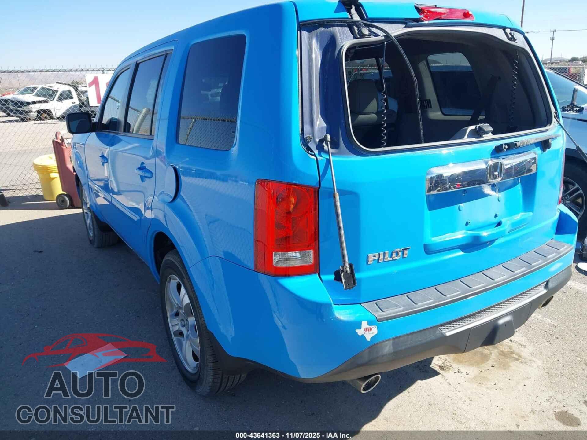 HONDA PILOT 2014 - 5FNYF3H59EB026592