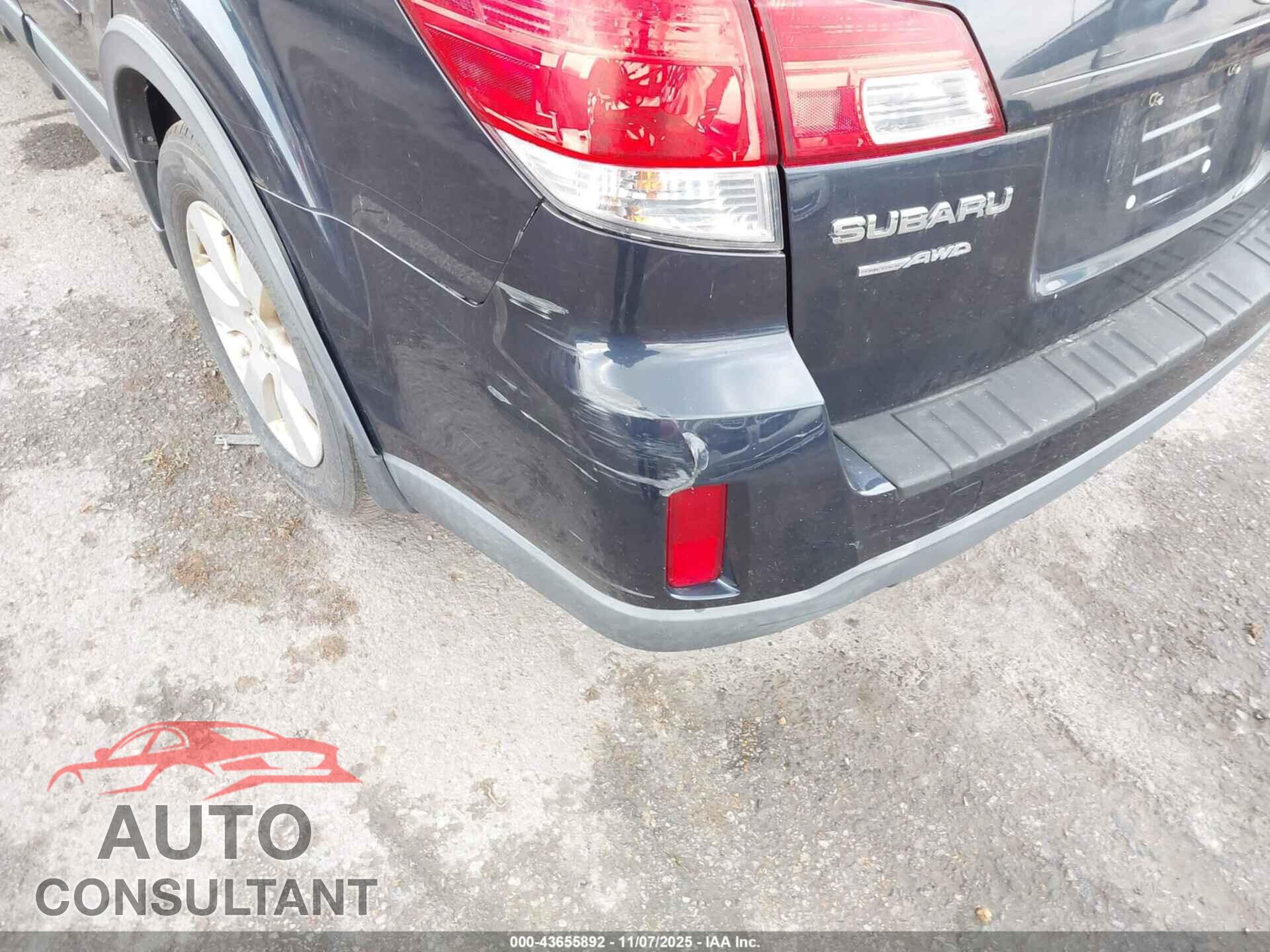 SUBARU OUTBACK 2012 - 4S4BRBCC8C3282578