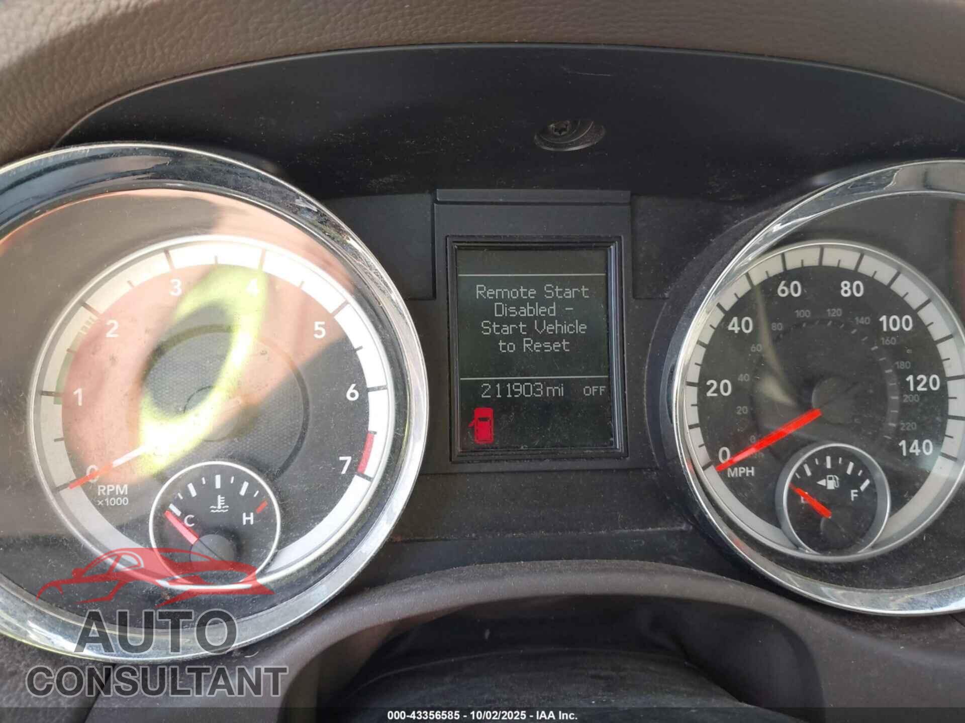 DODGE DURANGO 2013 - 1C4RDJDG2DC695871