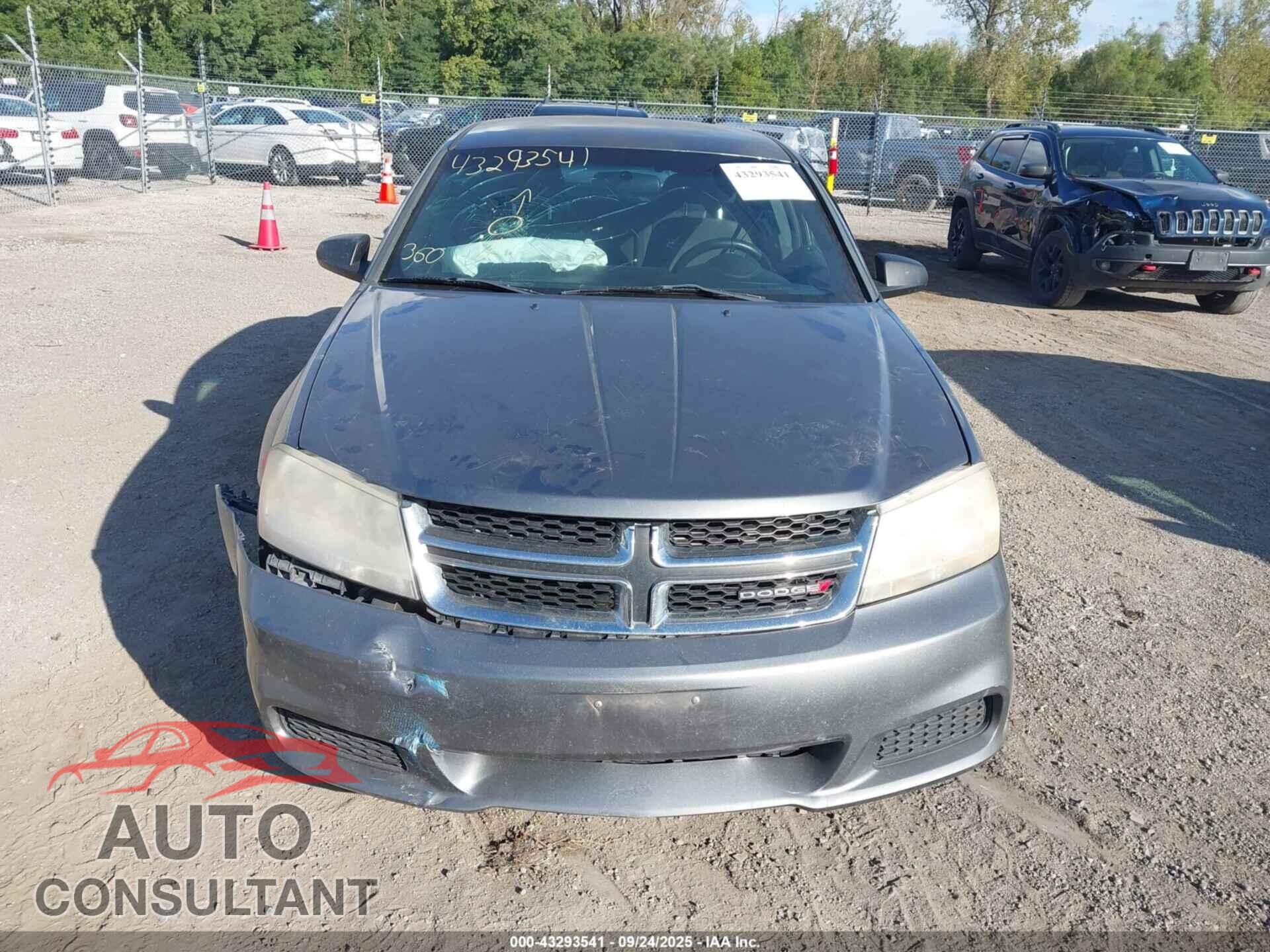 DODGE AVENGER 2013 - 1C3CDZAB2DN653691