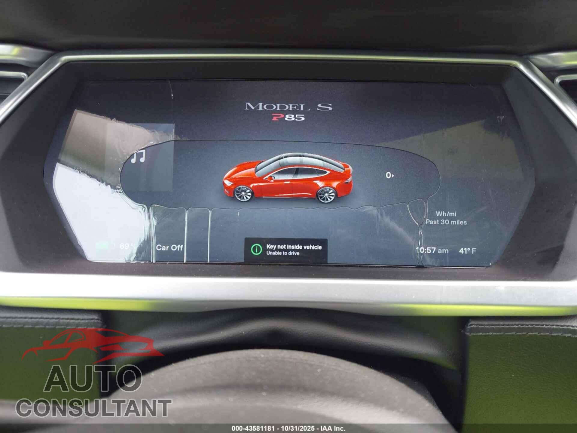 TESLA MODEL S 2013 - 5YJSA1DP6DFP12765