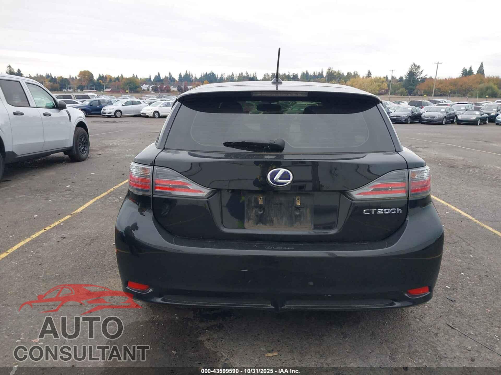 LEXUS CT 200H 2012 - JTHKD5BH0C2091663