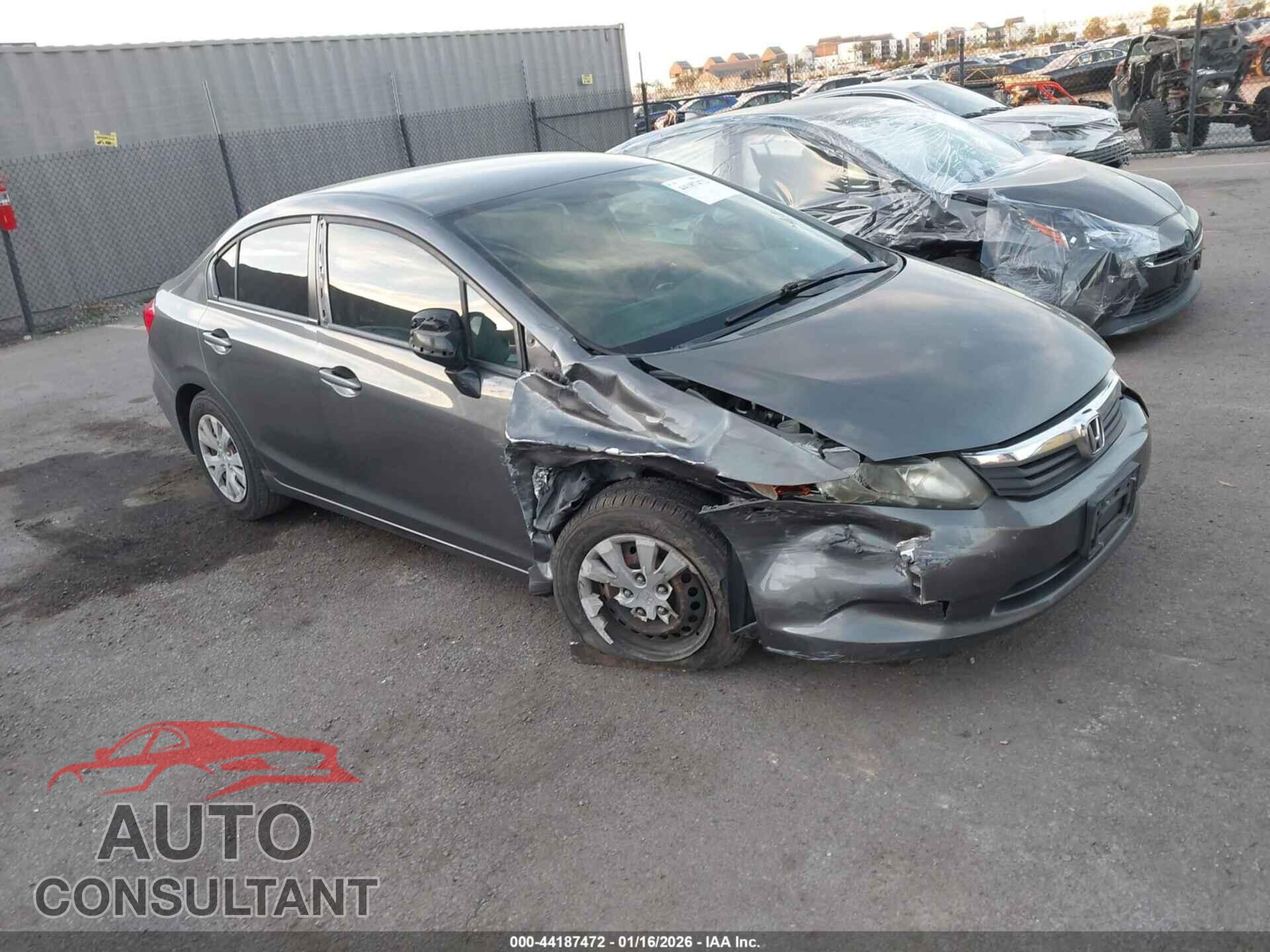 HONDA CIVIC 2012 - 2HGFB2F56CH314563