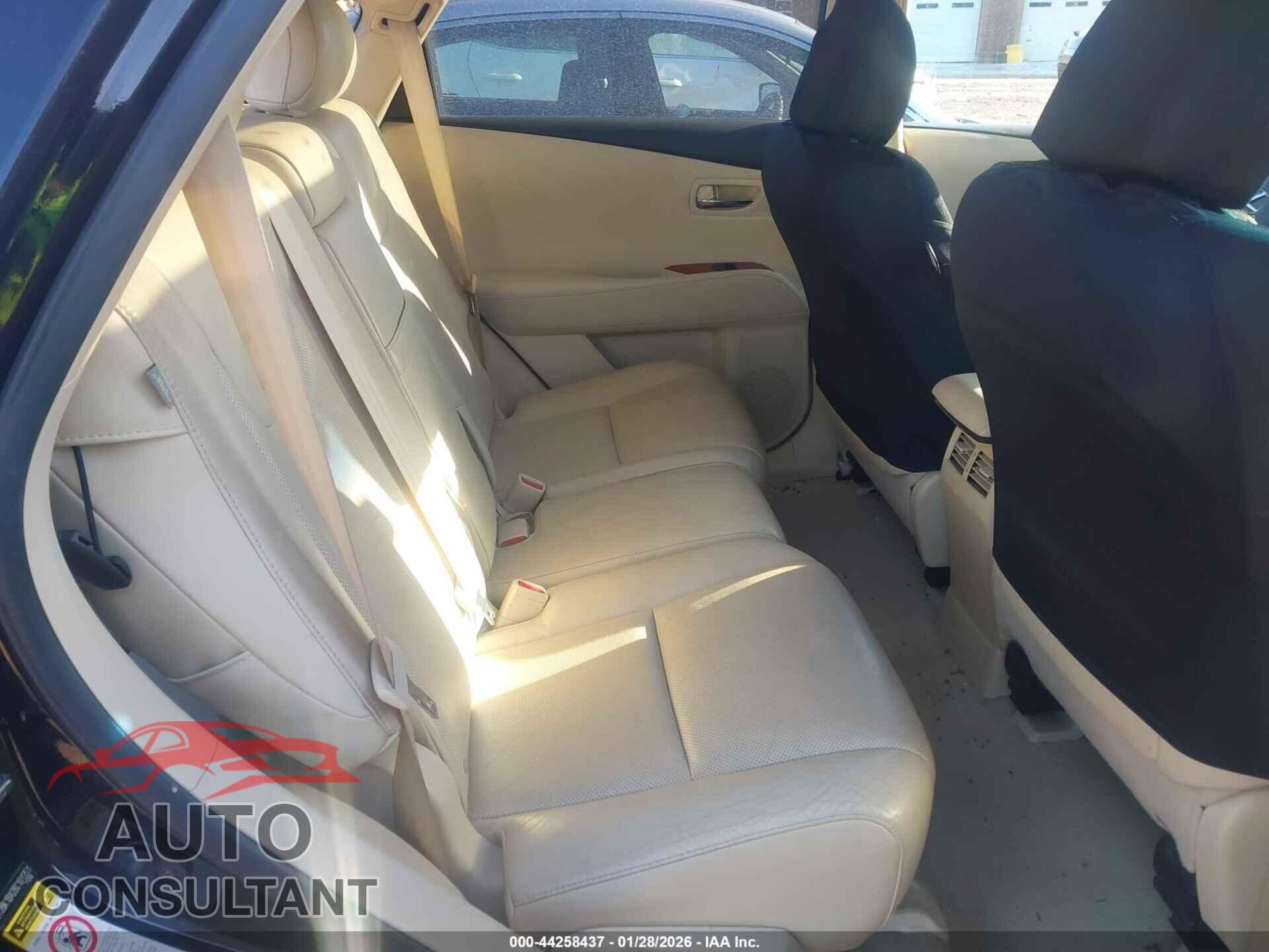 LEXUS RX 350 2011 - 2T2BK1BA2BC101351