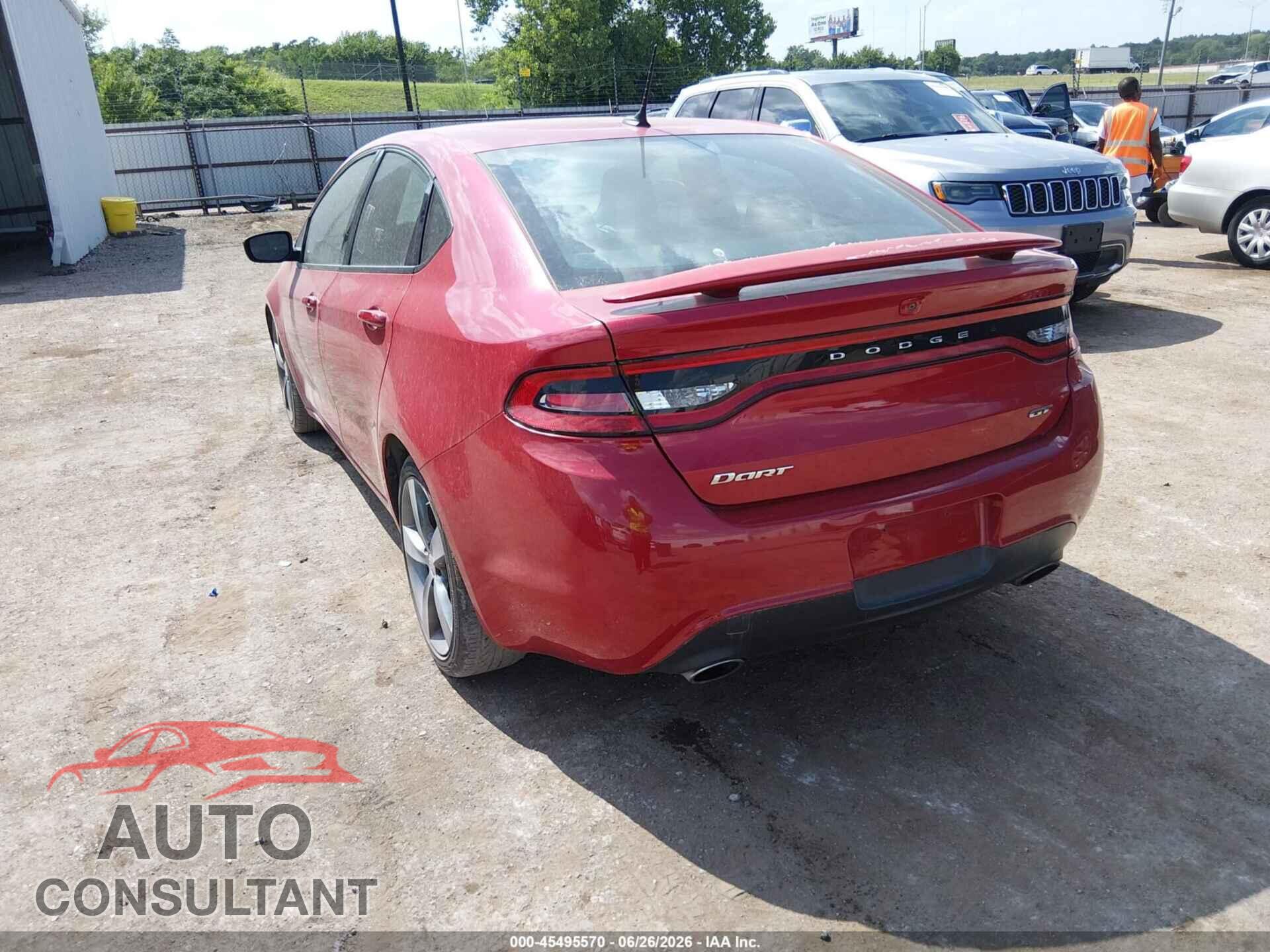 DODGE DART 2015 - 1C3CDFEB5FD212736
