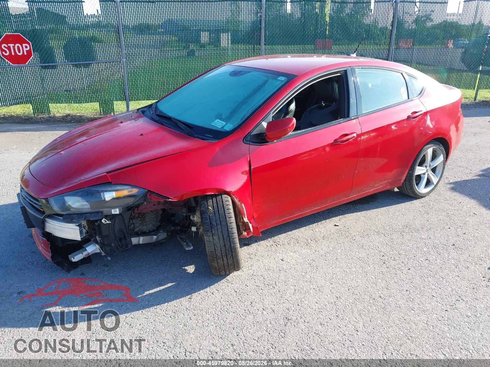 DODGE DART 2015 - 1C3CDFEB7FD150806