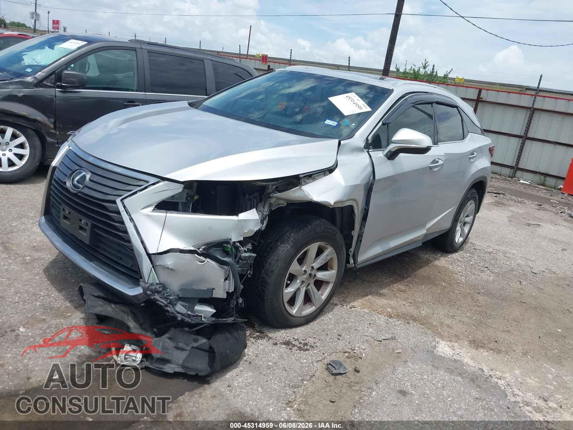 LEXUS RX 350 2016 - 2T2ZZMCA6GC007202
