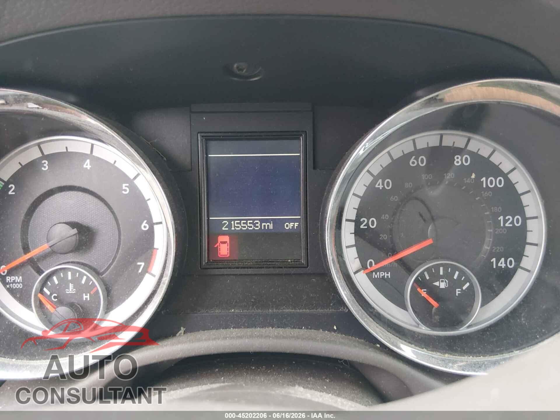 DODGE DURANGO 2012 - 1C4RDJAG4CC207328