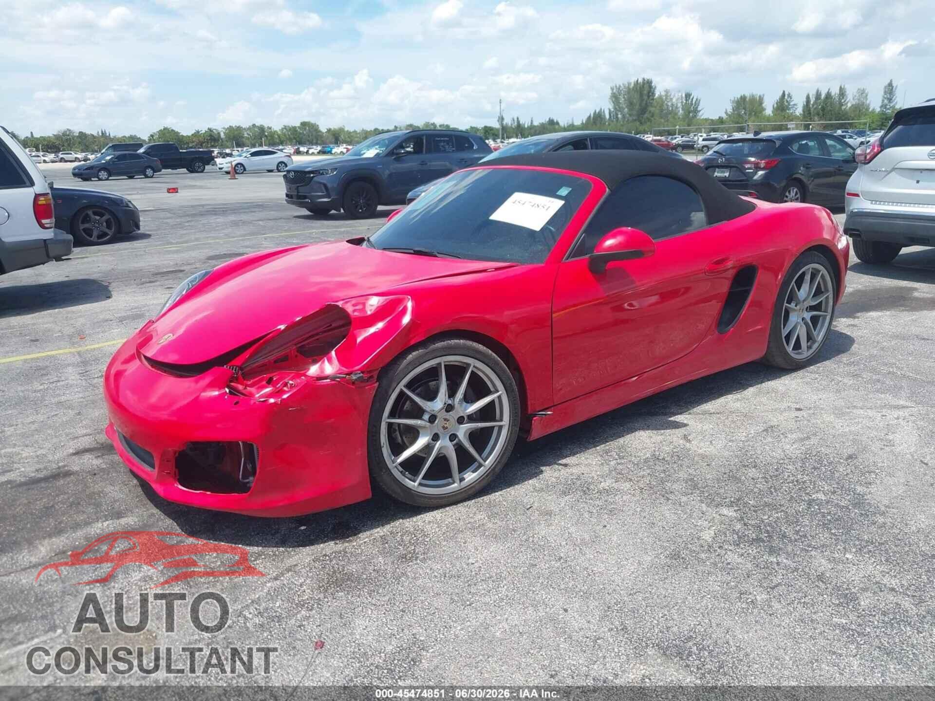 PORSCHE BOXSTER 2013 - WP0CA2A8XDS112423