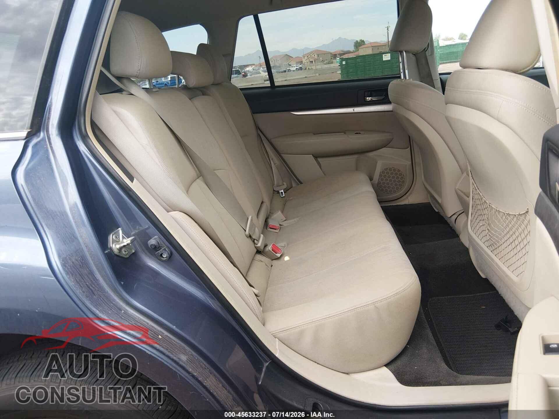 SUBARU OUTBACK 2014 - 4S4BRBCC2E3327761