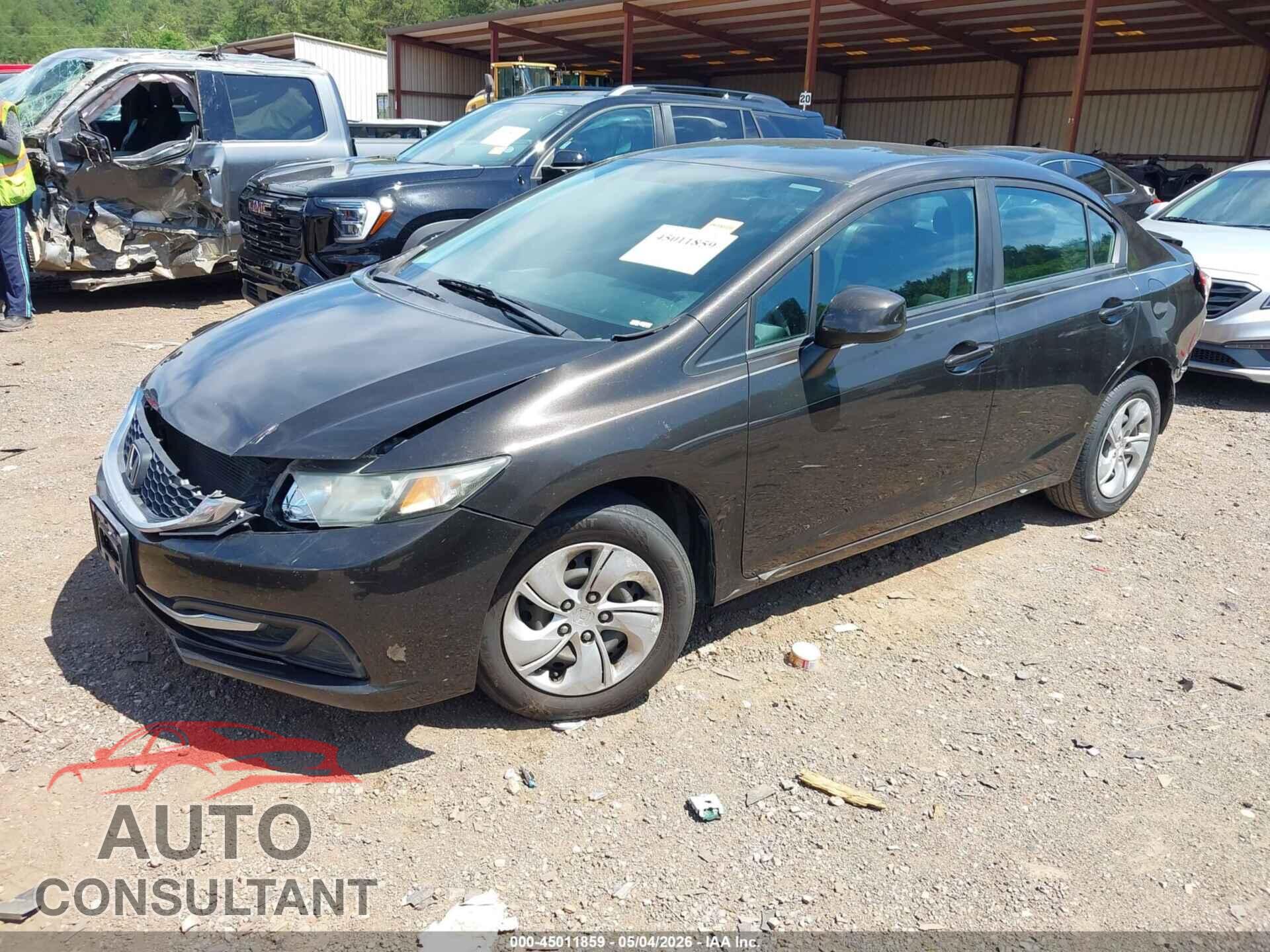HONDA CIVIC 2013 - 19XFB2F50DE071392