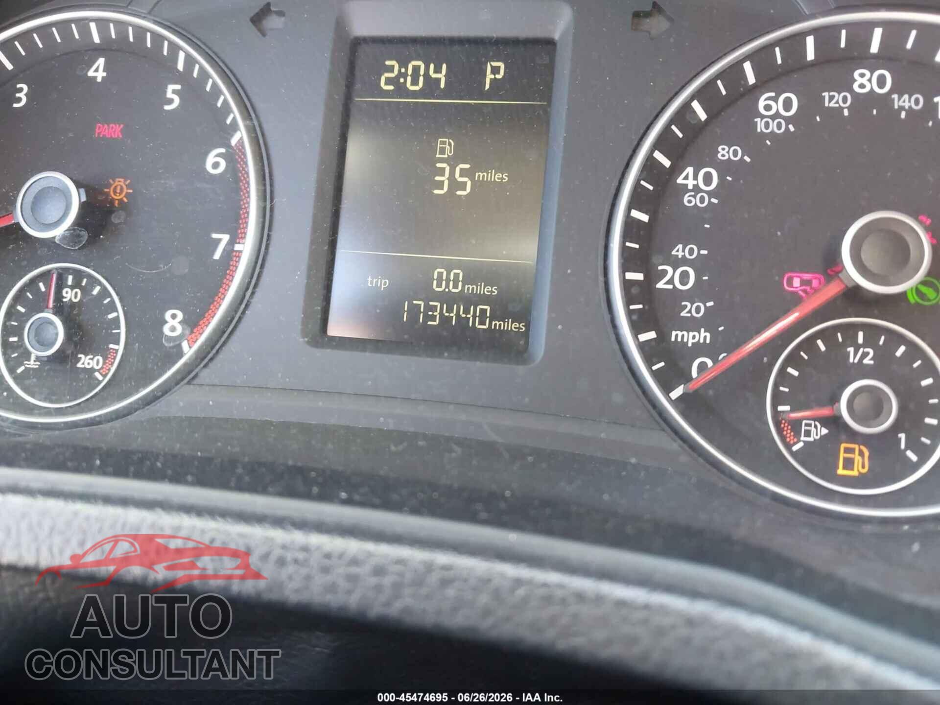 VOLKSWAGEN PASSAT 2012 - 1VWAP7A38CC007747