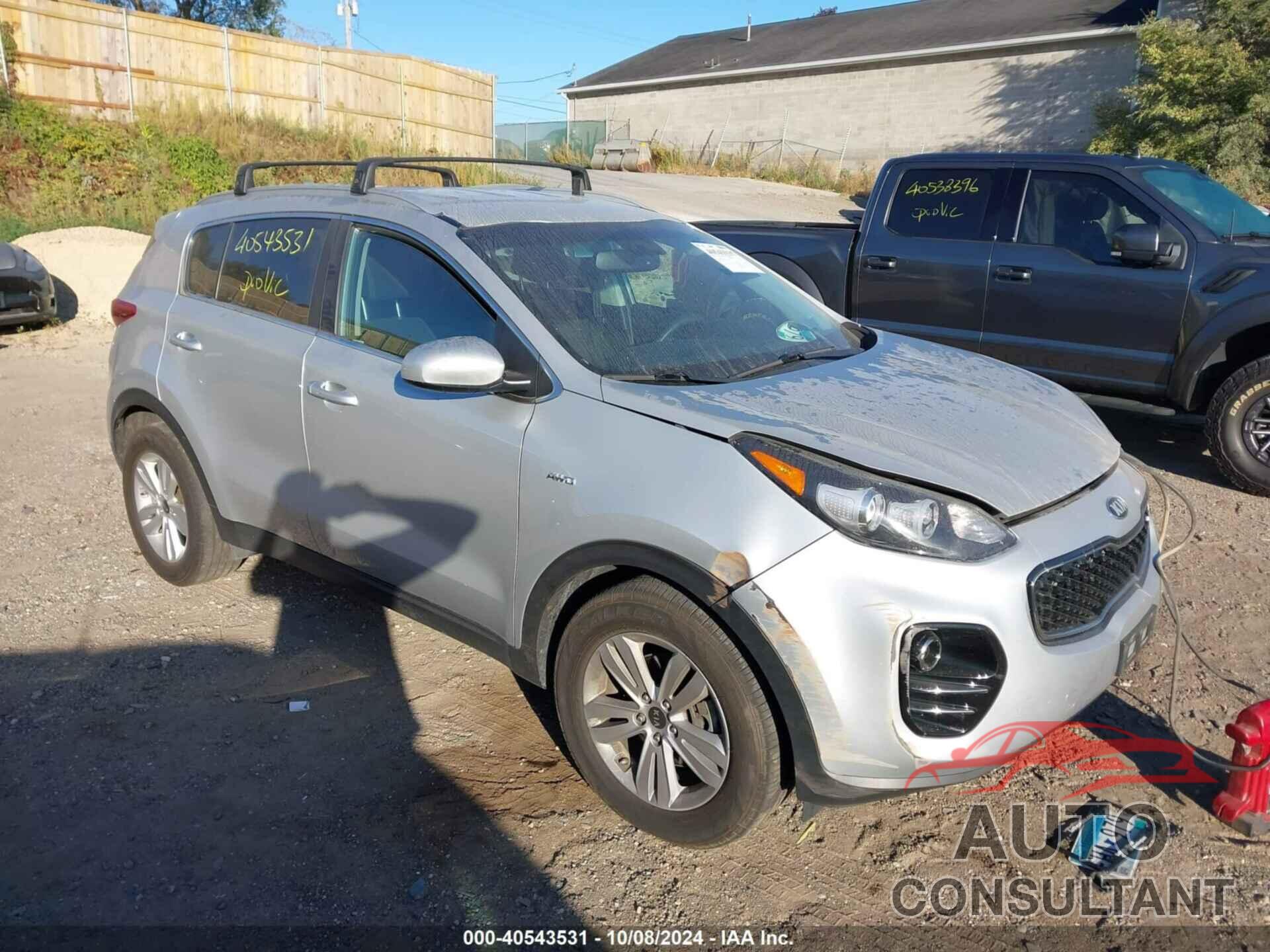 KIA SPORTAGE 2017 - KNDPMCAC5H7114902