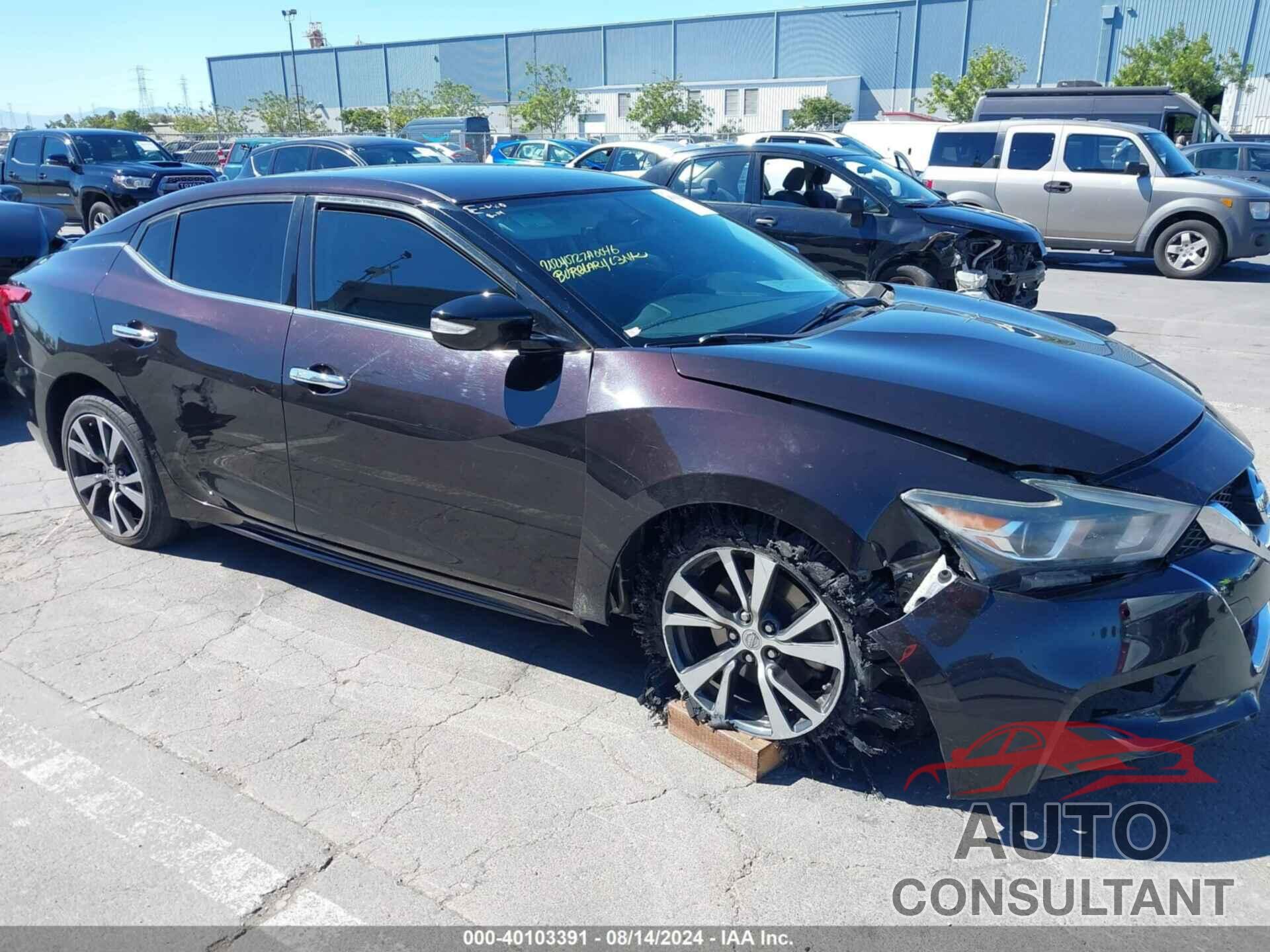 NISSAN MAXIMA 2017 - 1N4AA6AP9HC414393