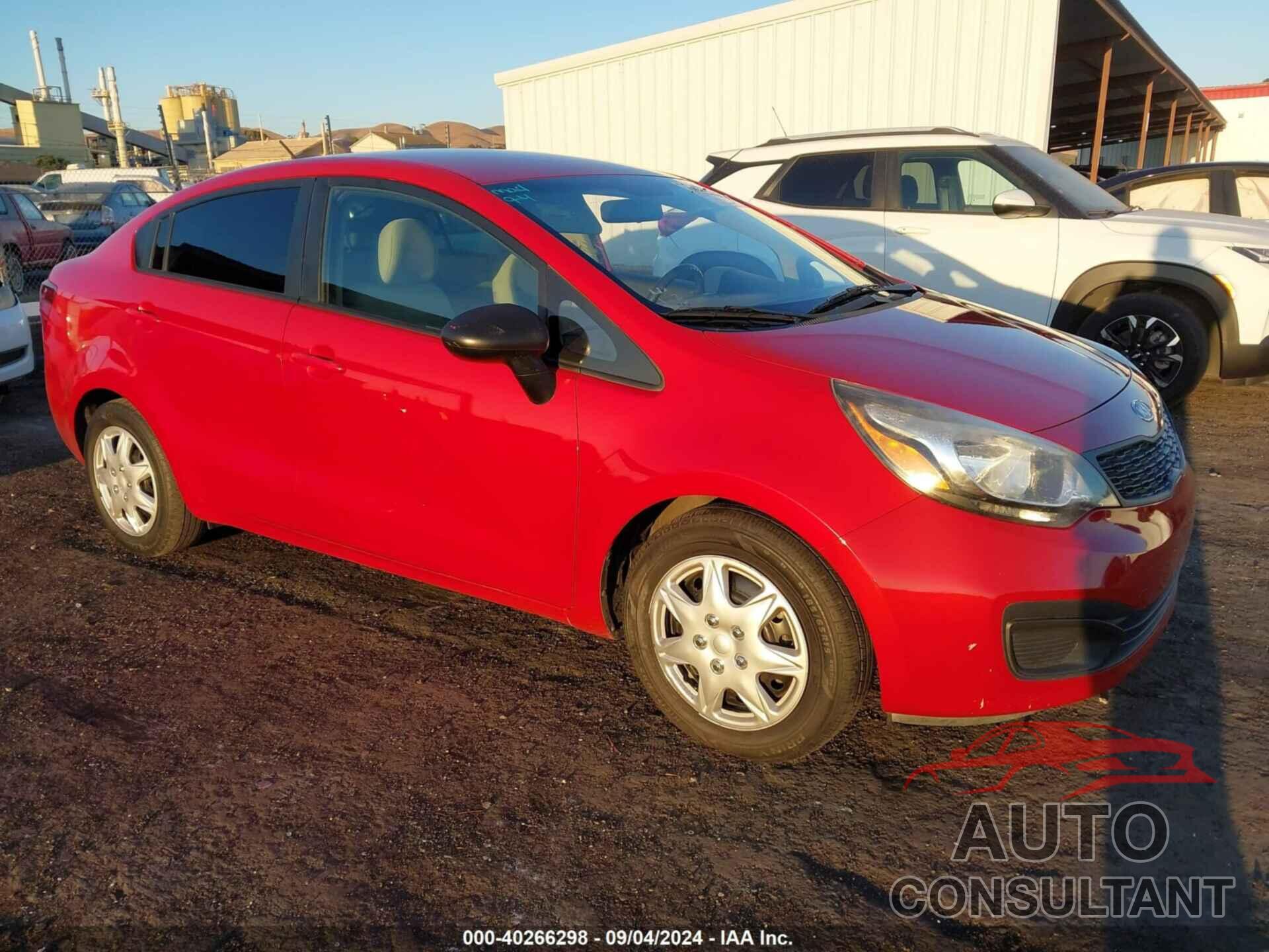 KIA RIO 2012 - KNADM4A38C6044297