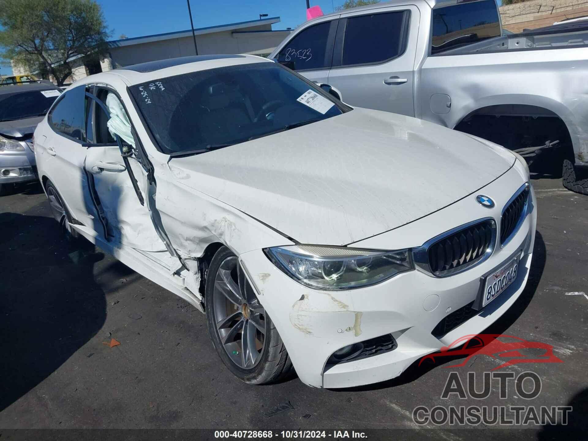 BMW 335I GRAN TURISMO 2016 - WBA3X9C55GD869634