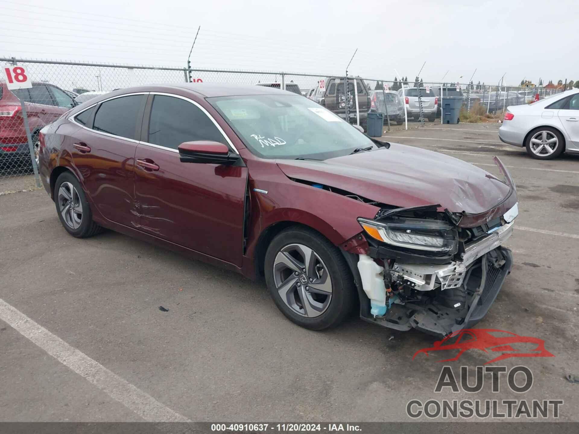 HONDA INSIGHT 2020 - 19XZE4F50LE010686
