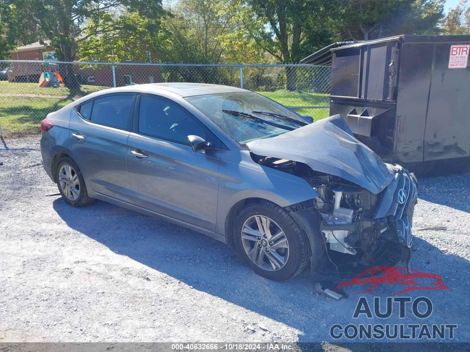 HYUNDAI ELANTRA 2019 - 5NPD84LF0KH438458