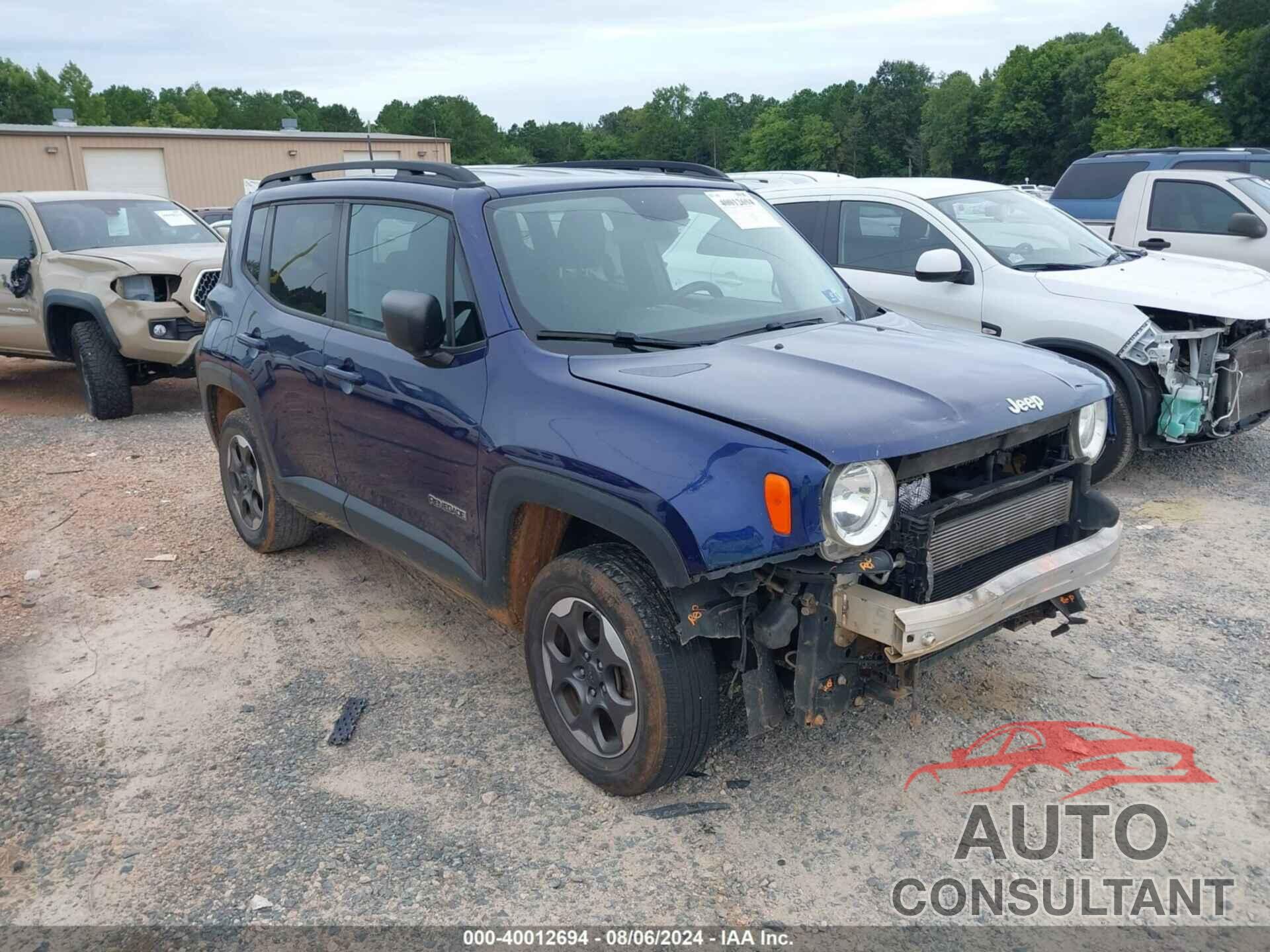 JEEP RENEGADE 2016 - ZACCJBAT8GPE43225