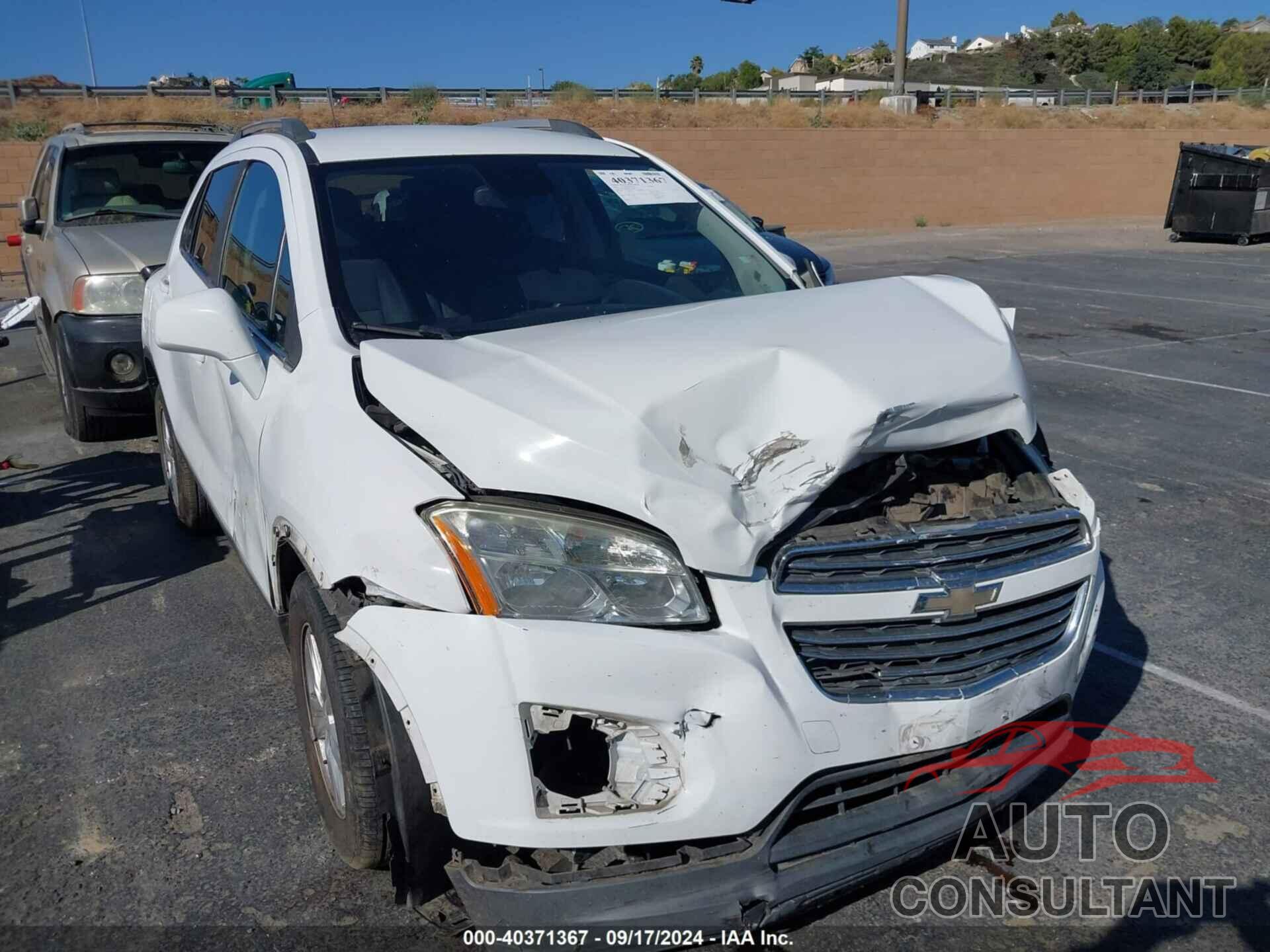 CHEVROLET TRAX 2016 - 3GNCJLSB3GL163658