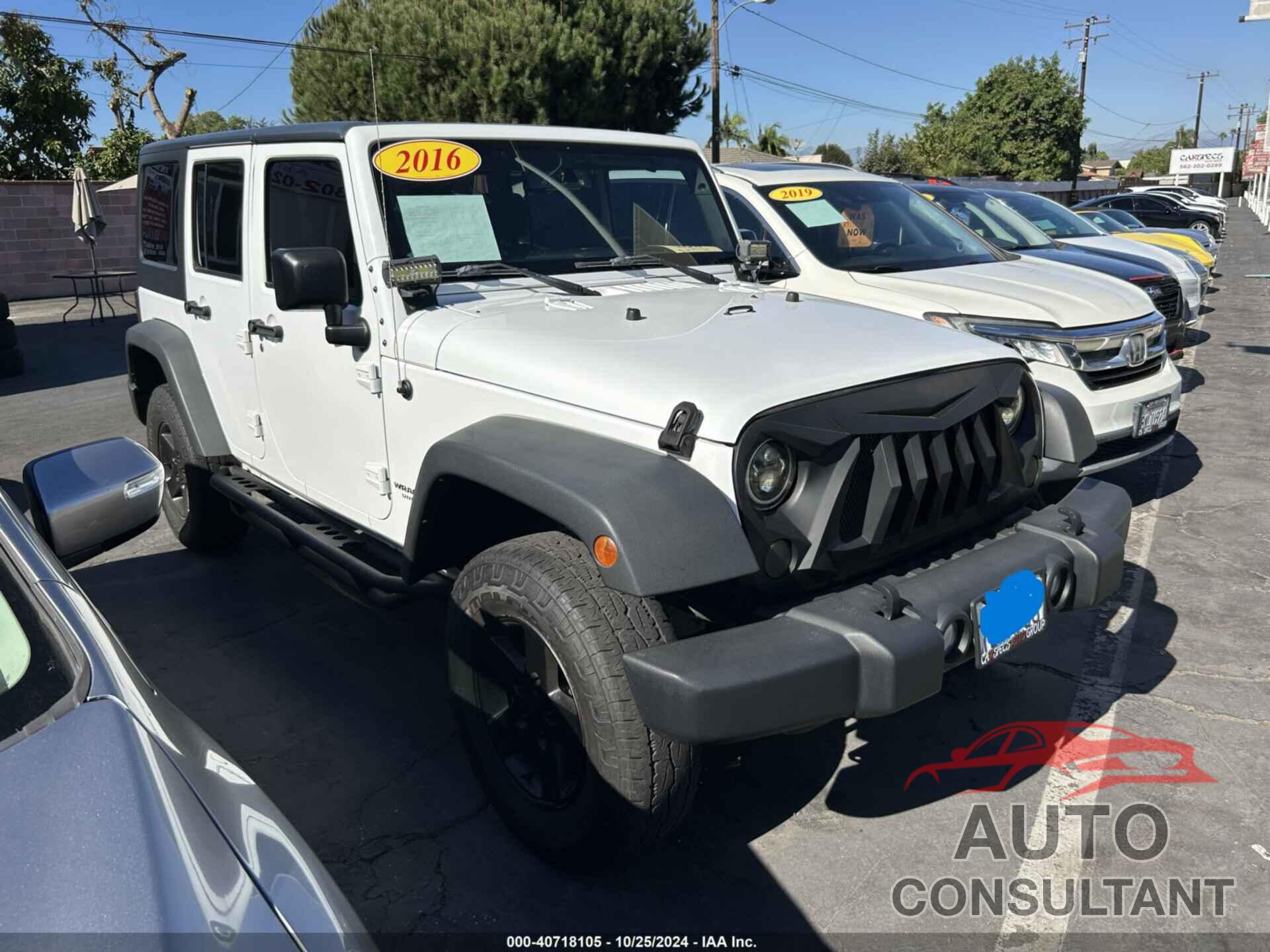 JEEP WRANGLER UNLIMITED 2016 - 1C4BJWDGXGL129405