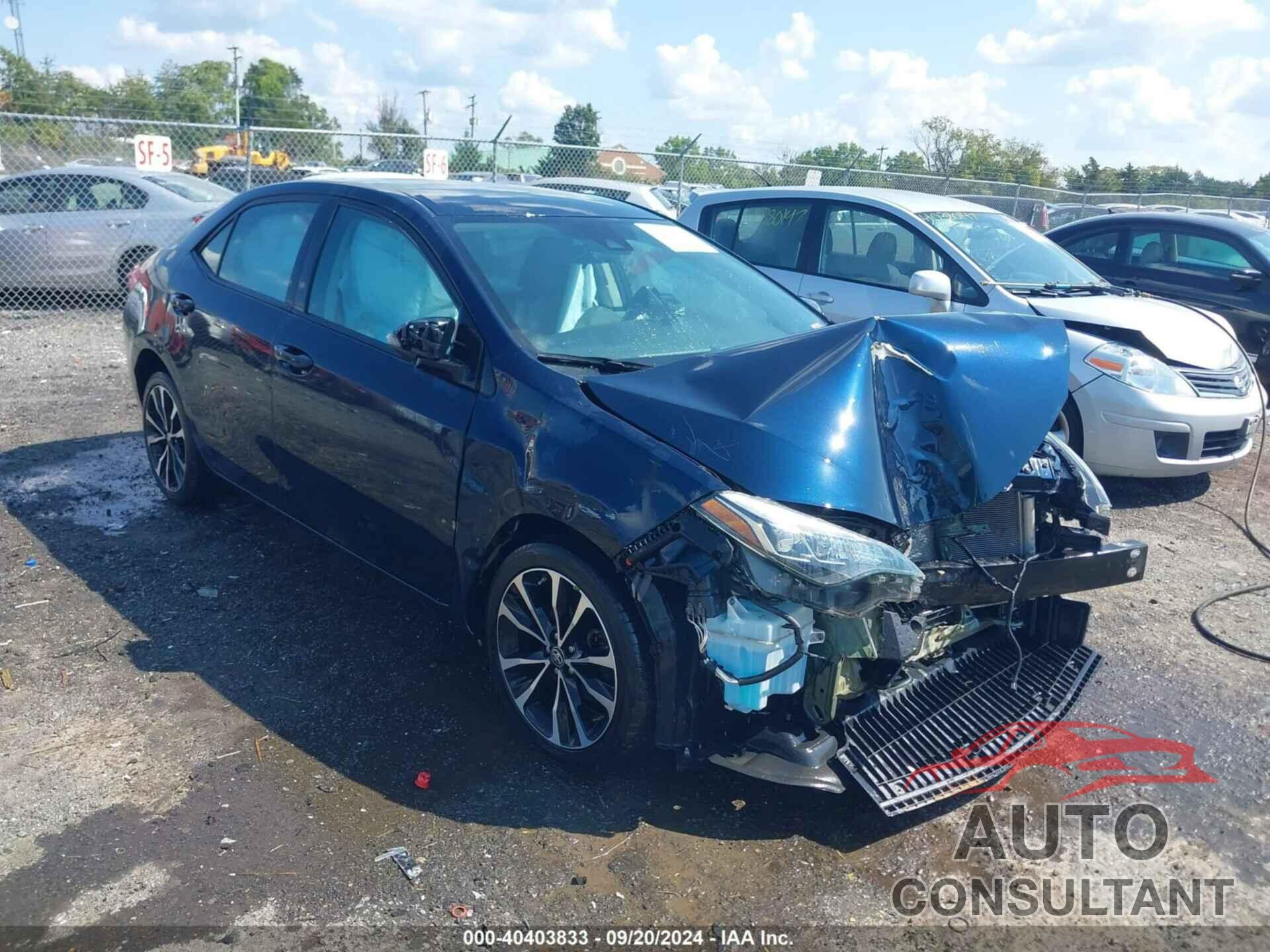 TOYOTA COROLLA 2017 - 5YFBURHE9HP686879