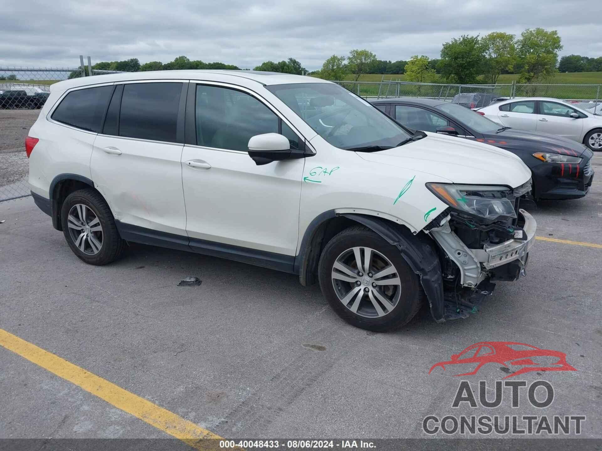 HONDA PILOT 2017 - 5FNYF6H50HB026339