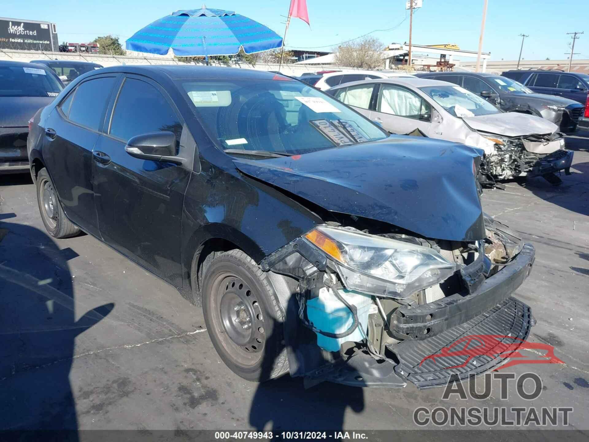 TOYOTA COROLLA 2016 - 5YFBURHE7GP433638