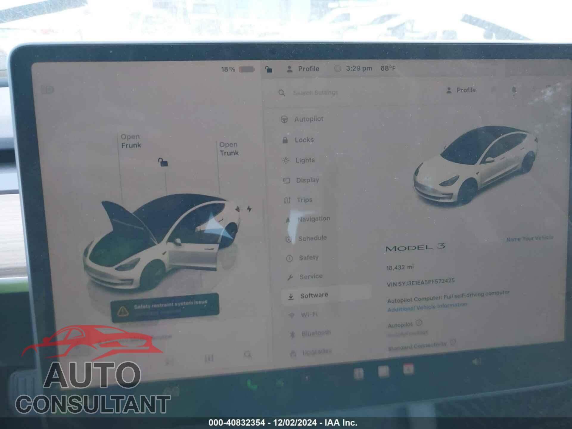 TESLA MODEL 3 2023 - 5YJ3E1EA5PF572425