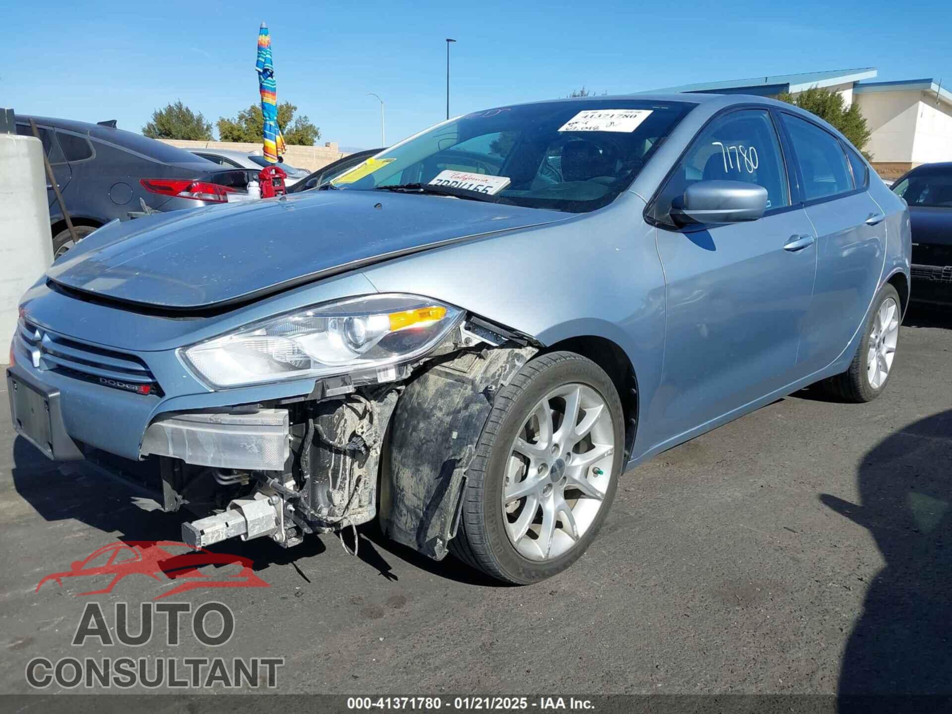DODGE DART 2013 - 1C3CDFBA8DD148975