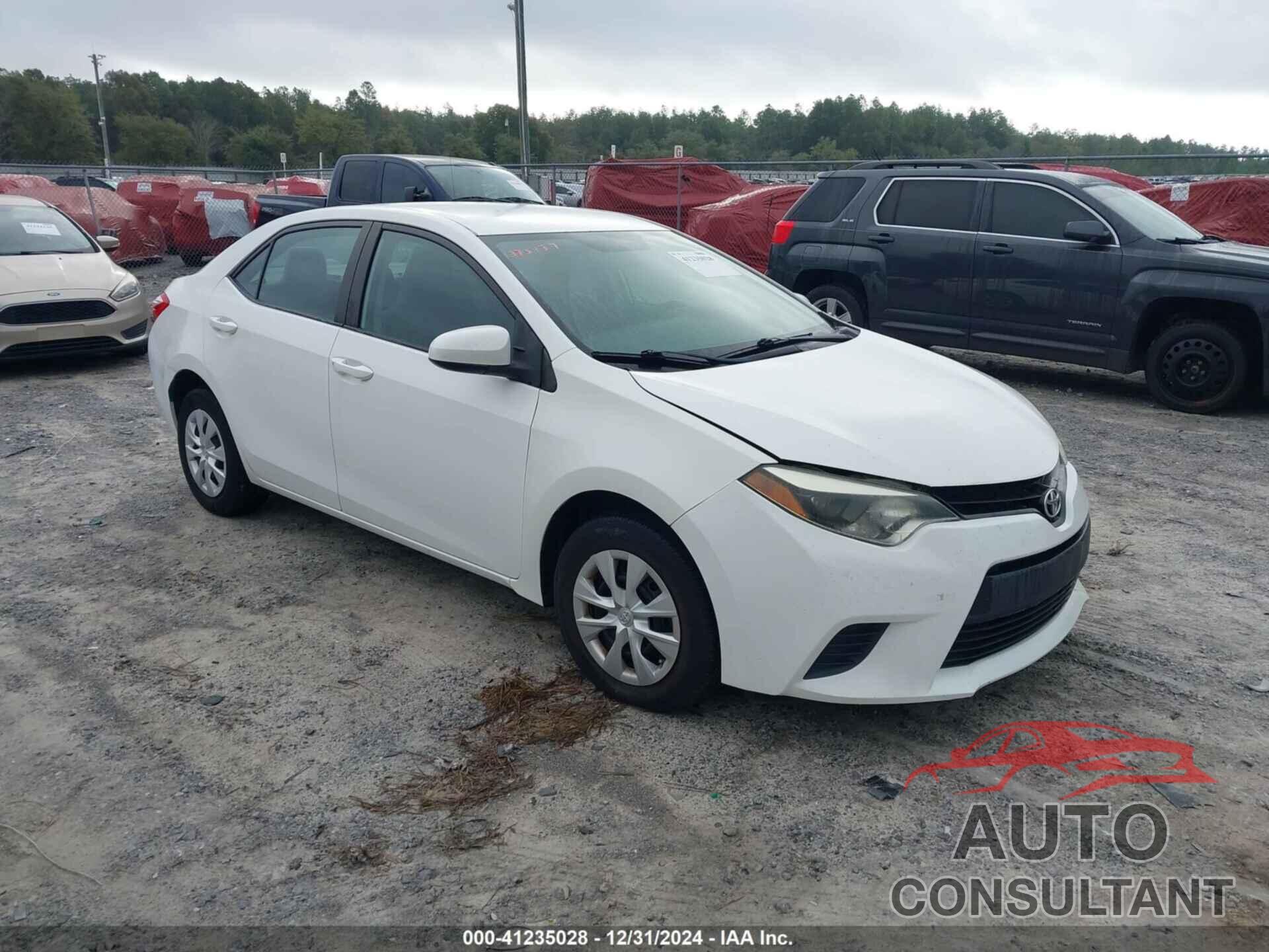 TOYOTA COROLLA 2015 - 2T1BURHEXFC373837