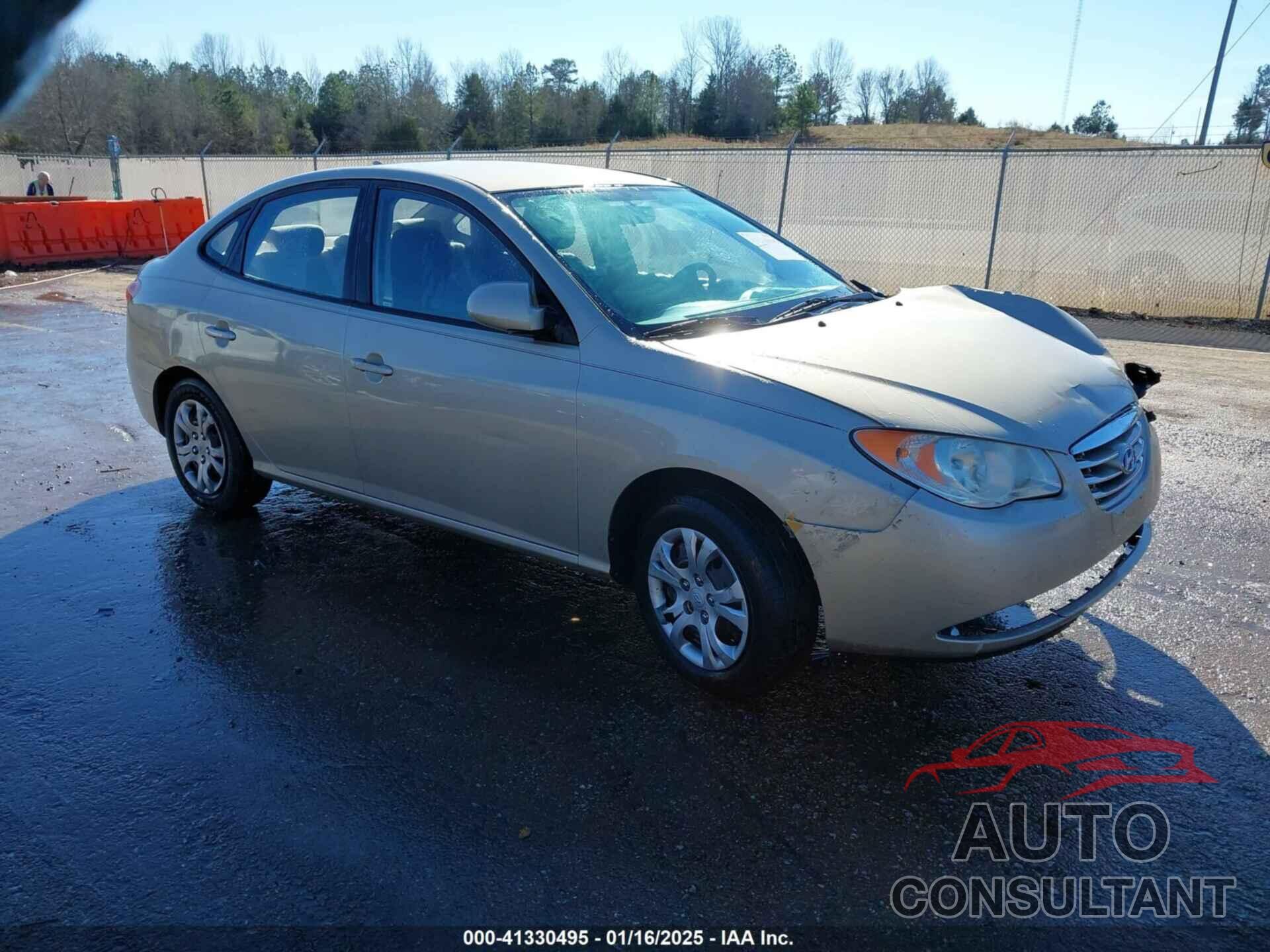 HYUNDAI ELANTRA 2010 - KMHDU4ADXAU931917