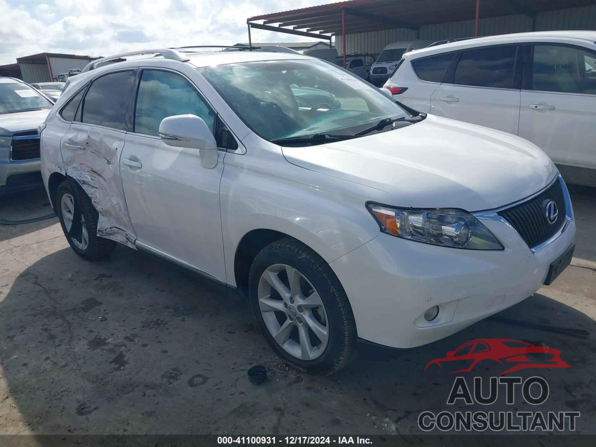 LEXUS RX 350 2012 - 2T2ZK1BA0CC066373