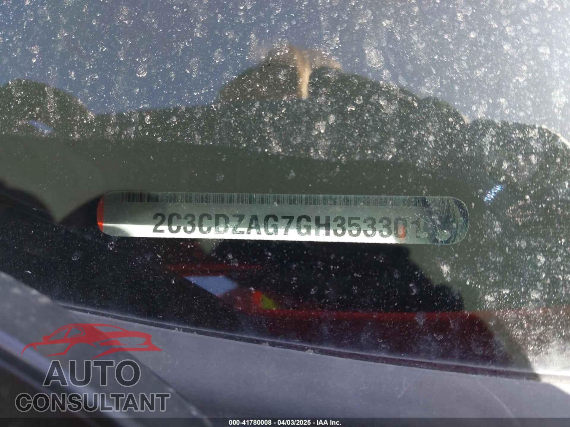 DODGE CHALLENGER 2016 - 2C3CDZAG7GH353301