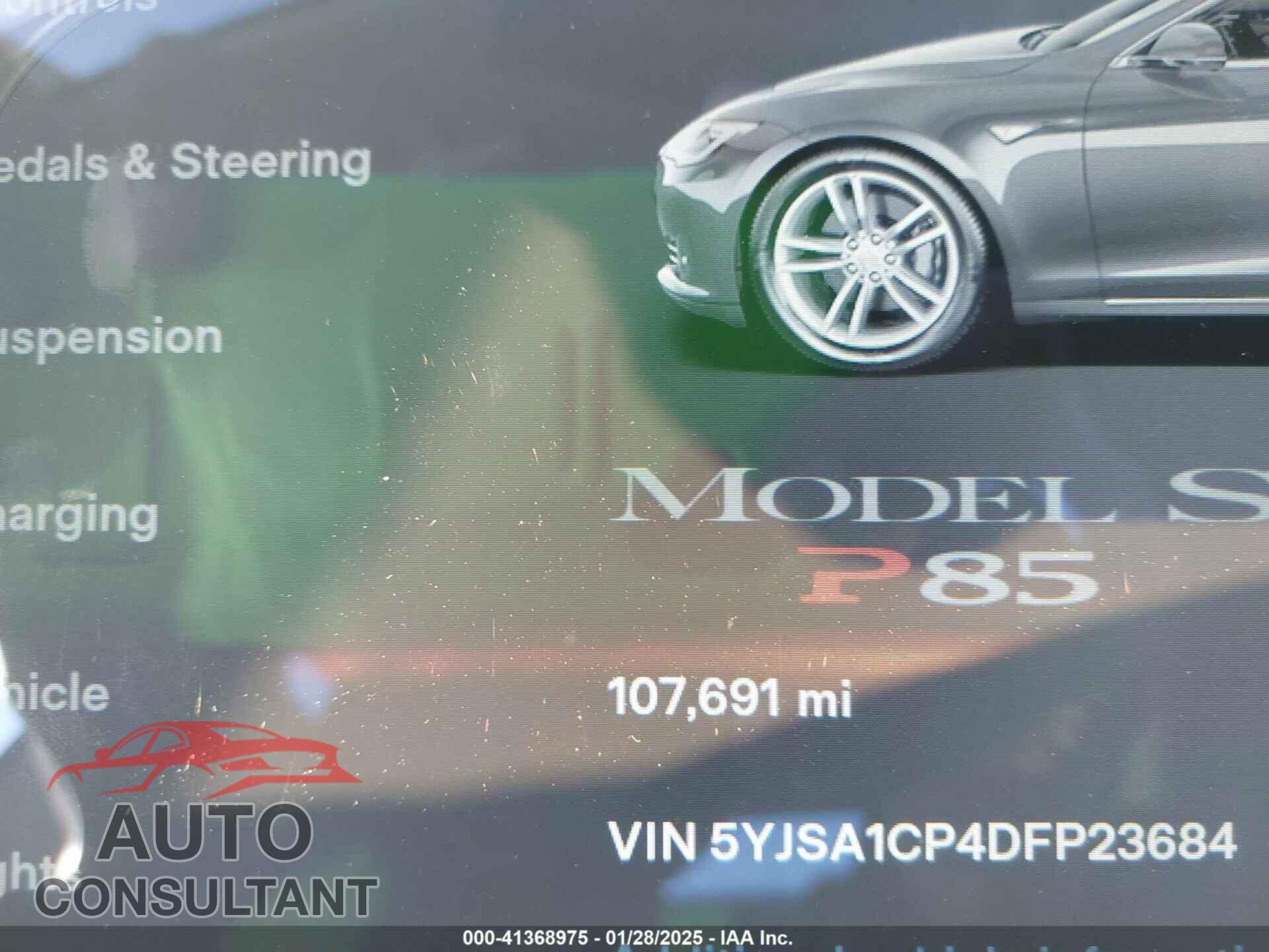 TESLA MODEL S 2013 - 5YJSA1CP4DFP23684