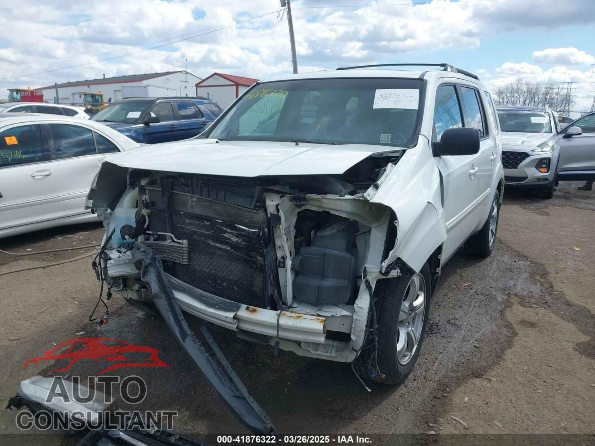 HONDA PILOT 2012 - 5FNYF4H54CB057249