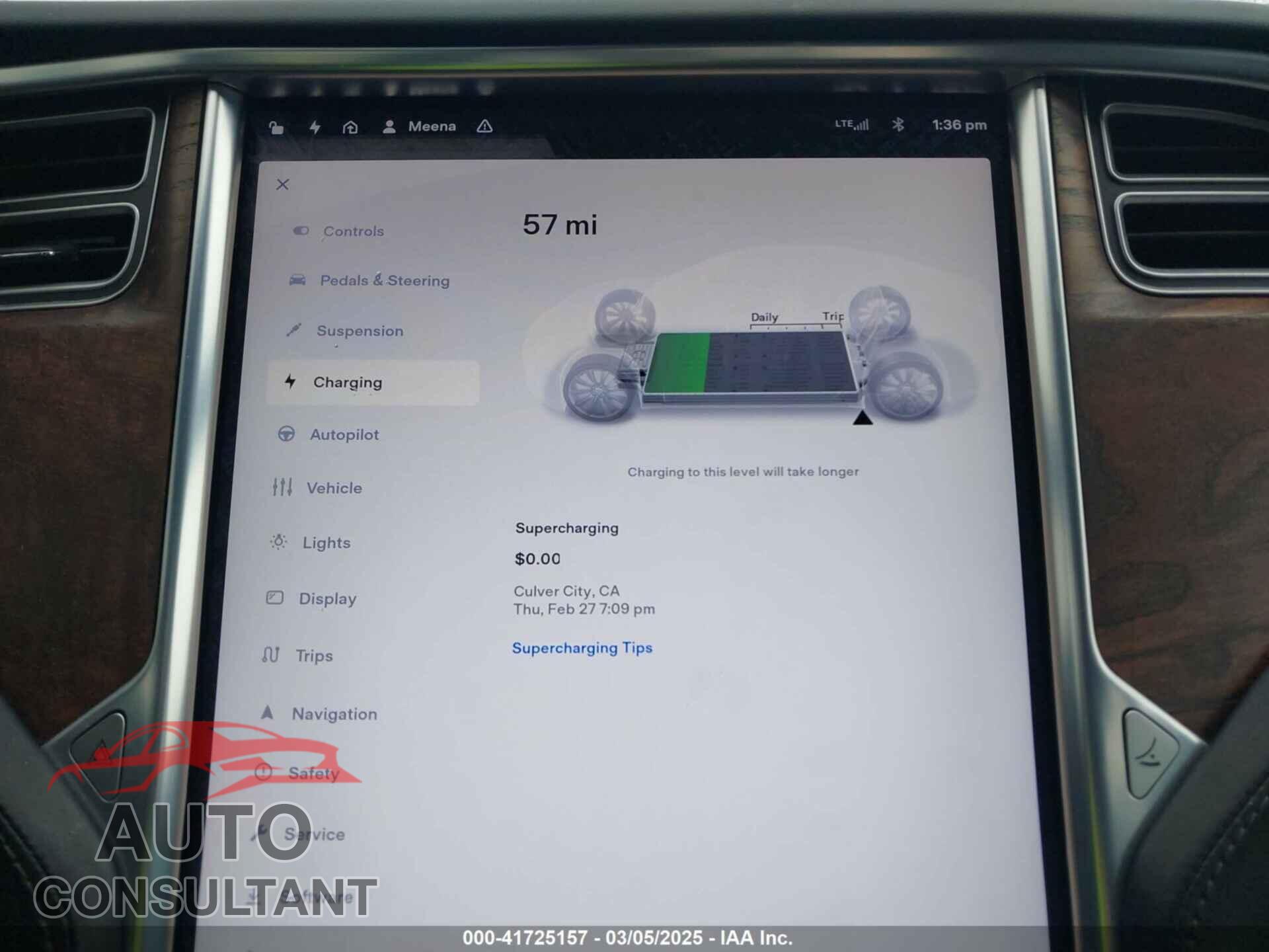 TESLA MODEL S 2017 - 5YJSA1E13HF220226