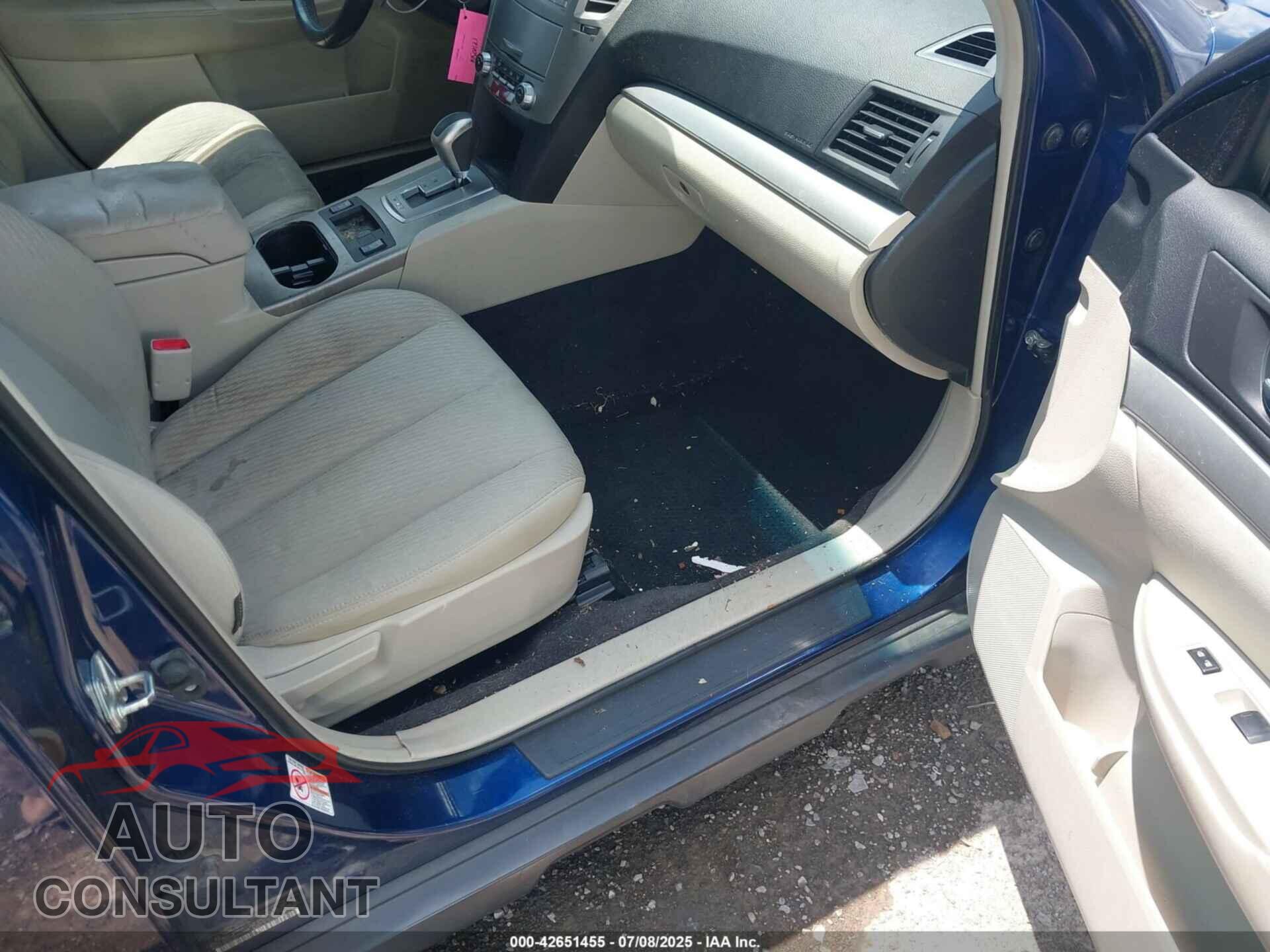 SUBARU OUTBACK 2011 - 4S4BRBCC6B3342775