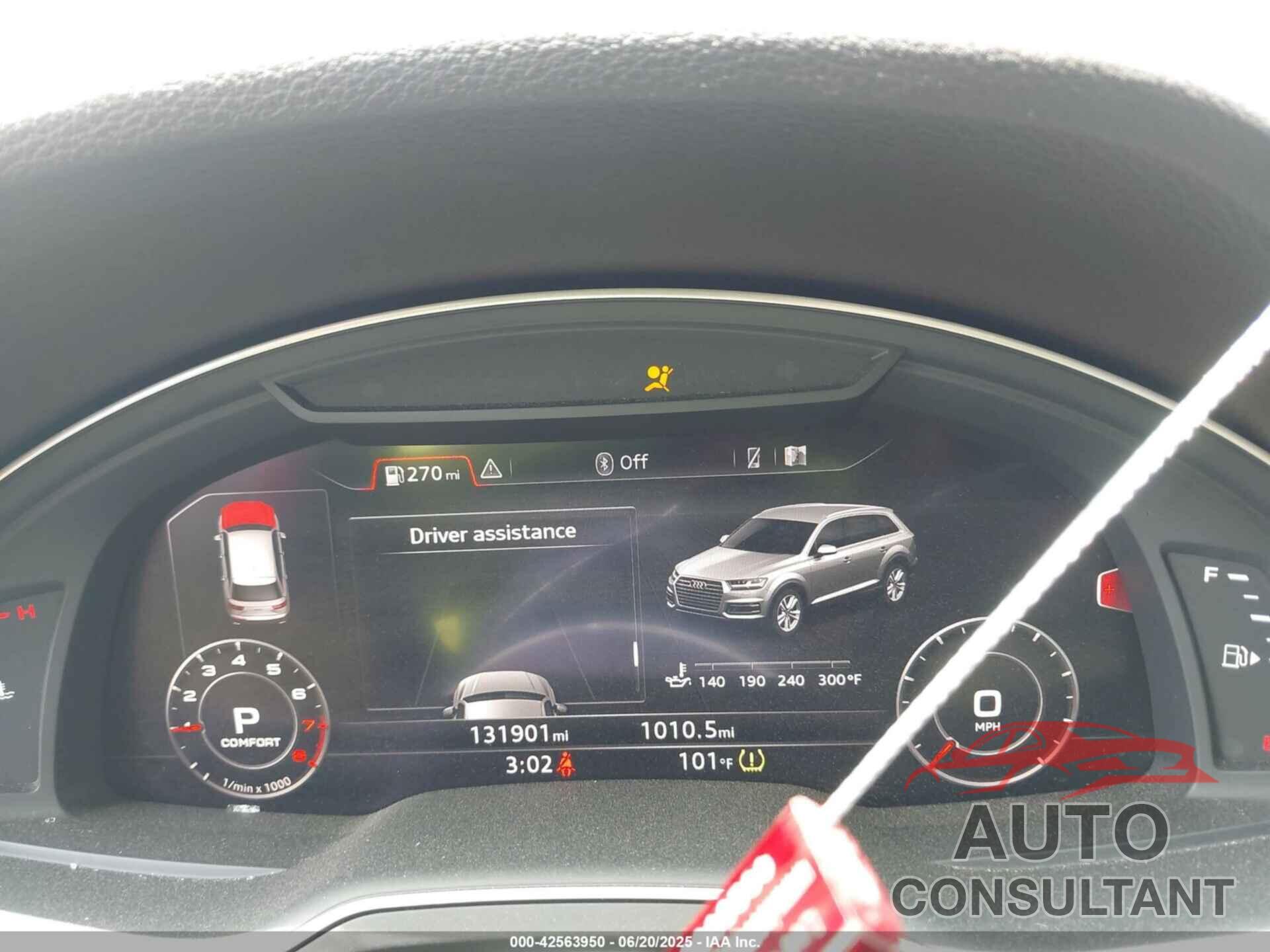 AUDI Q7 2019 - WA1LHAF79KD025758