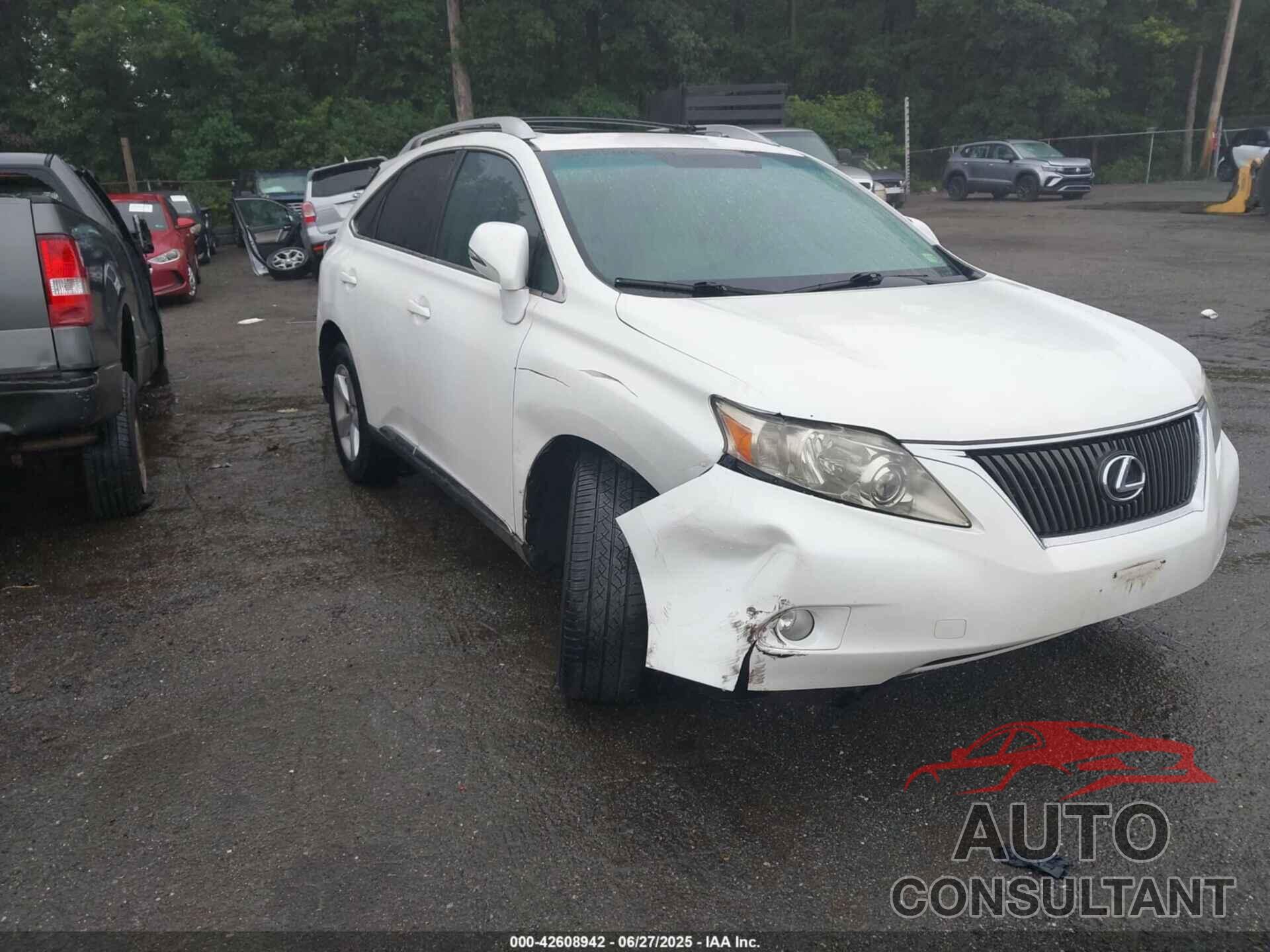 LEXUS RX 350 2010 - 2T2BK1BA6AC076615