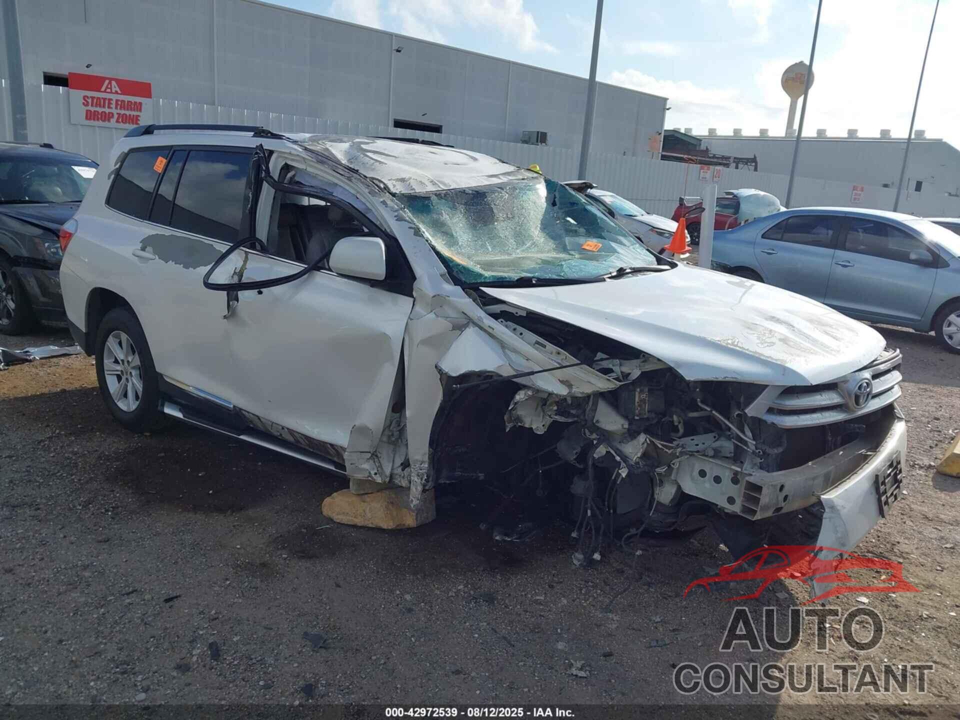TOYOTA HIGHLANDER 2012 - 5TDZK3EH6CS056947