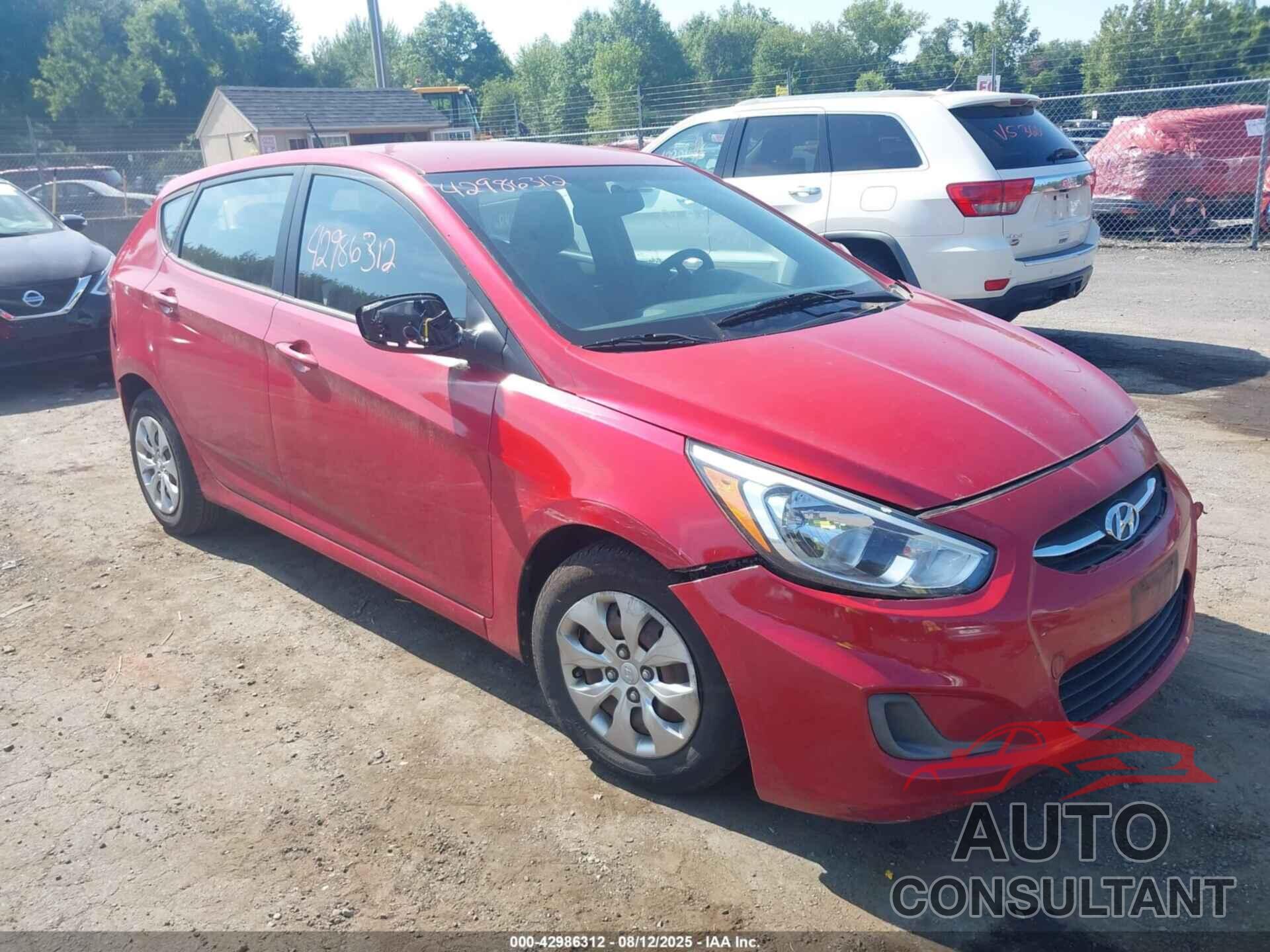 HYUNDAI ACCENT 2016 - KMHCT5AE8GU254937