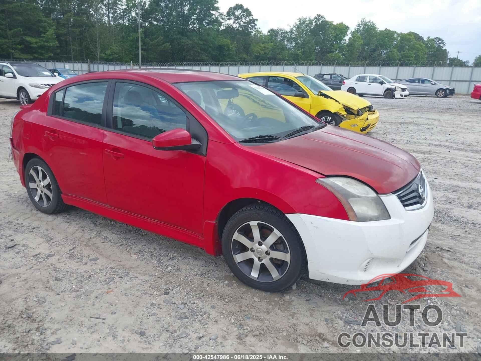 NISSAN SENTRA 2012 - 3N1AB6APXCL740436