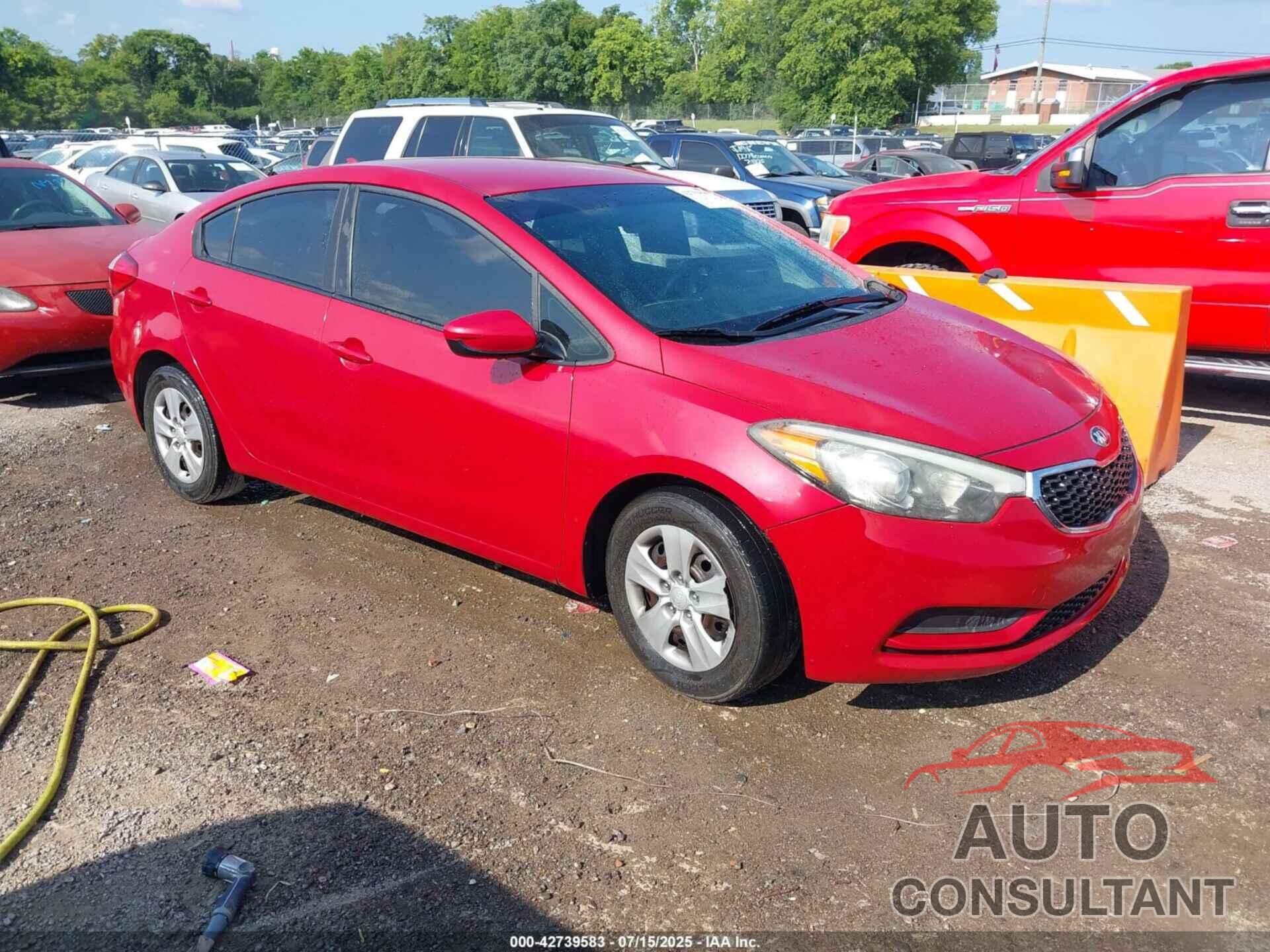 KIA FORTE 2016 - KNAFK4A63G5596181