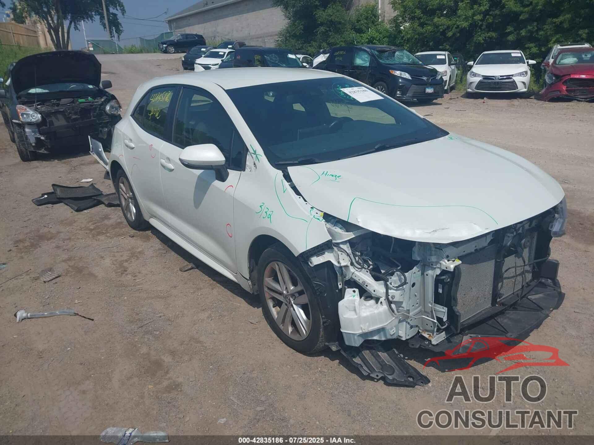 TOYOTA COROLLA 2019 - JTNK4RBE1K3053748